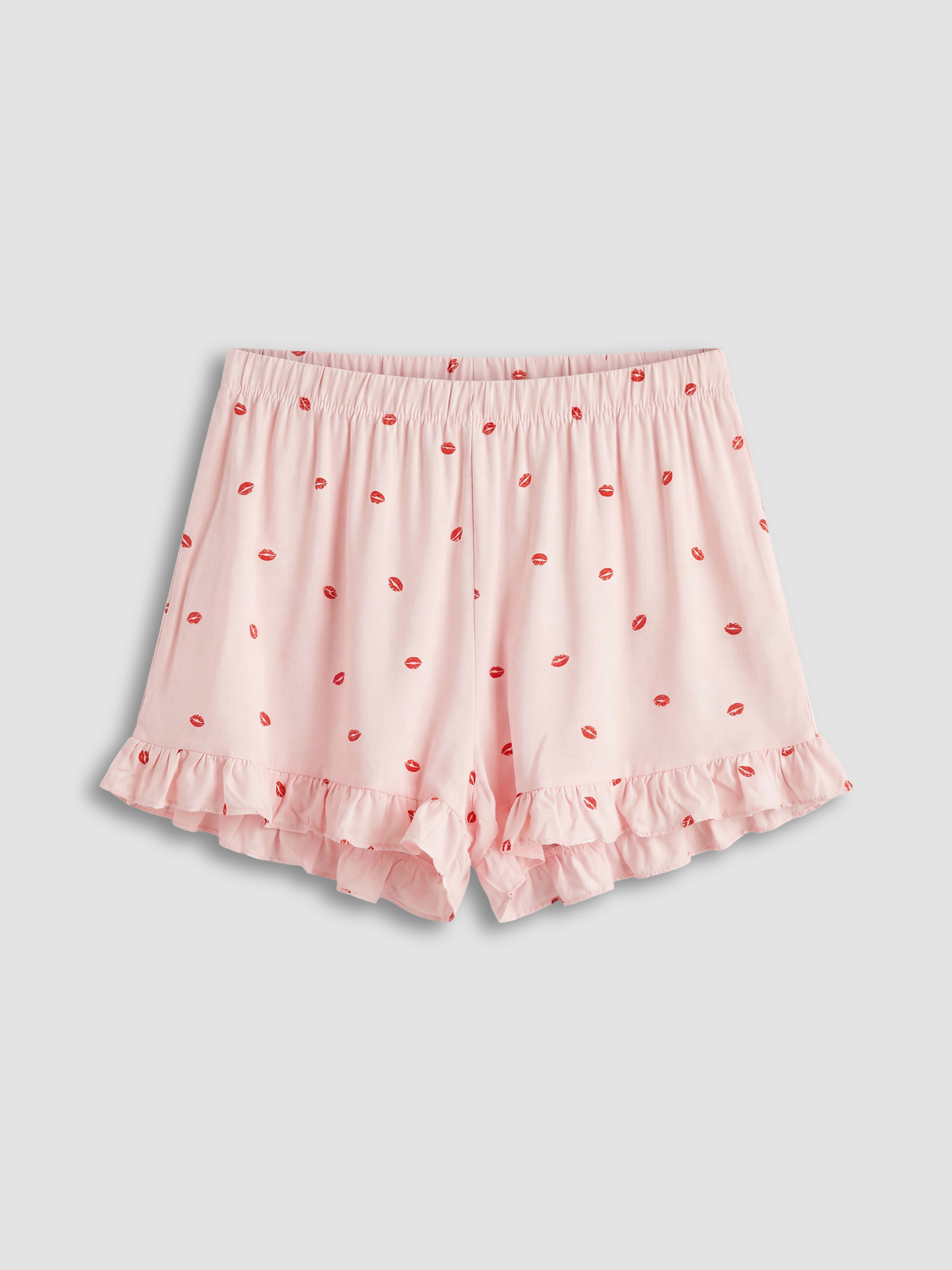 LCW DREAM Beli Lastikli Desenli Kadın Şort Pijama Altı - S6OA62Z8-LSZ