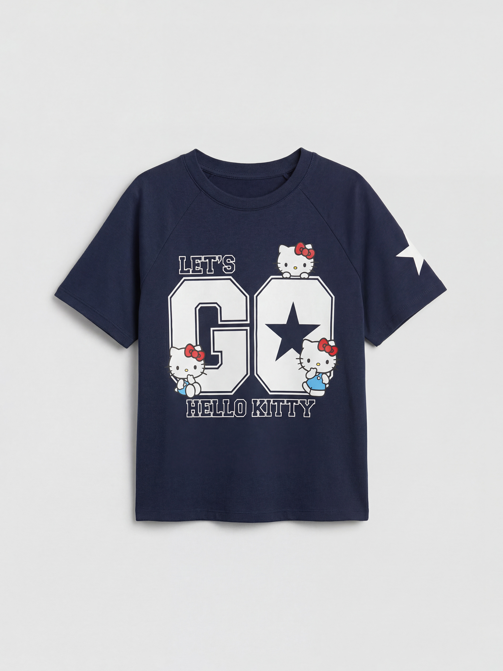 LCW Kids Bisiklet Yaka Hello Kitty Baskılı Kız Çocuk Tişört