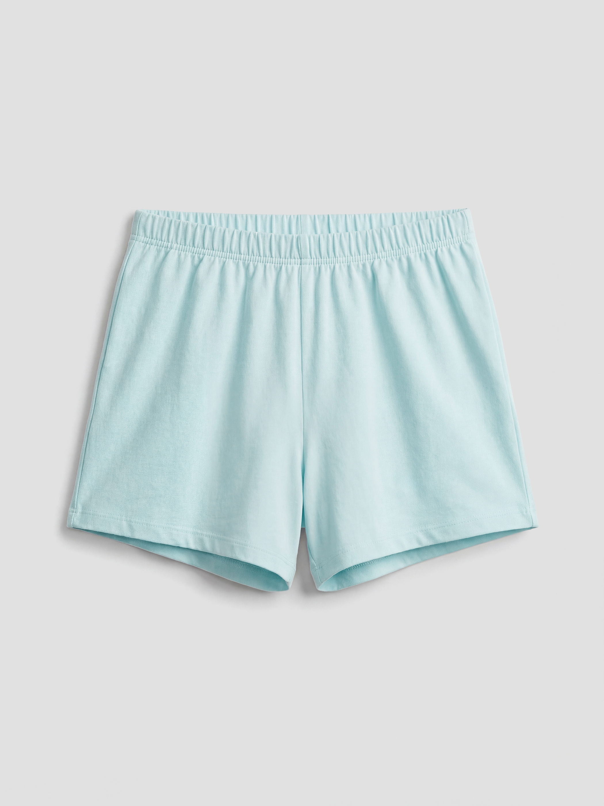 Mavi Bisiklet Yaka Kız Çocuk Şortlu Pijama Takımı-3