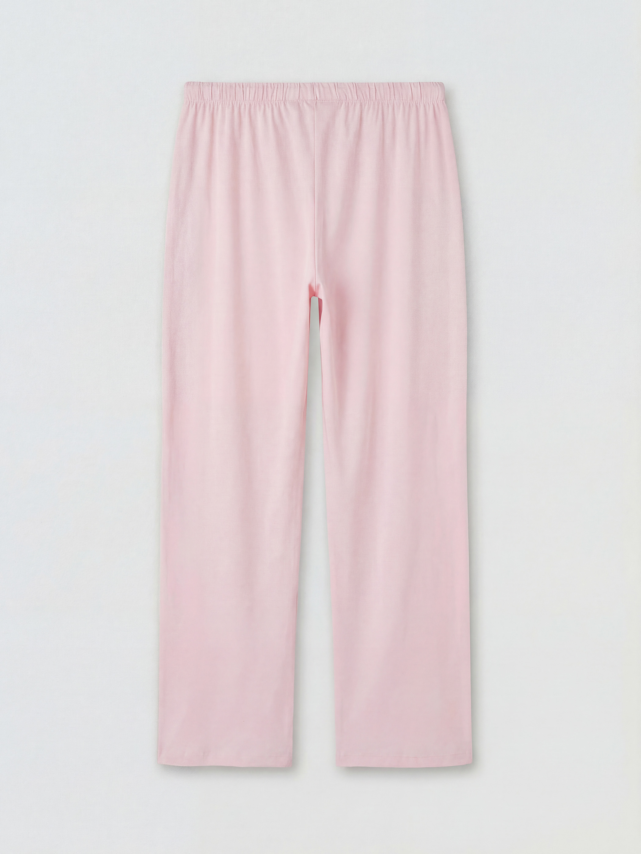 Pembe Beli Lastikli Hamile Pijama Alt-1