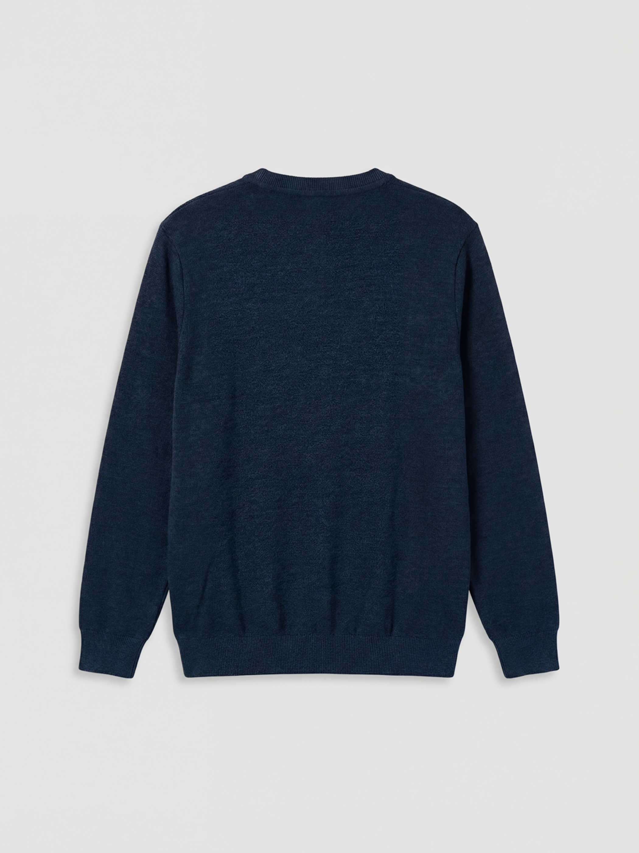 Lacivert Bisiklet Yaka Erkek Sweatshirt-5