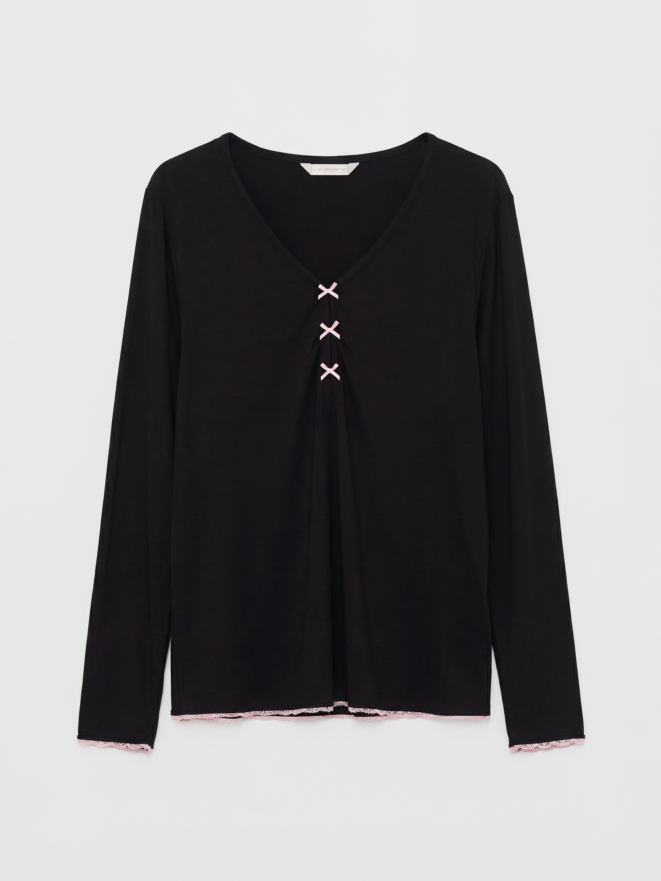 Women's V-Neck Pajama Set-1