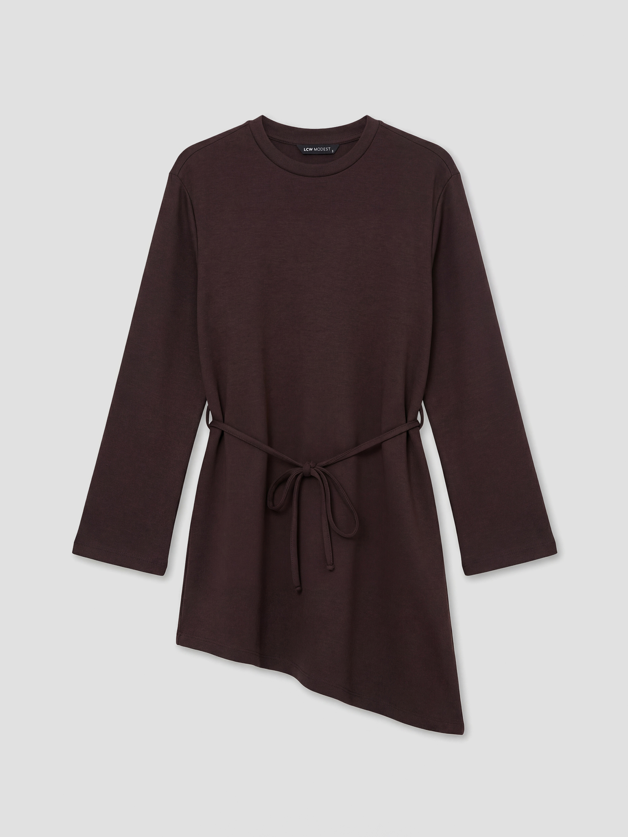 LCW Modest Bisiklet Yaka Asimetrik Kesim Bluz - S6OG45Z8-HMK