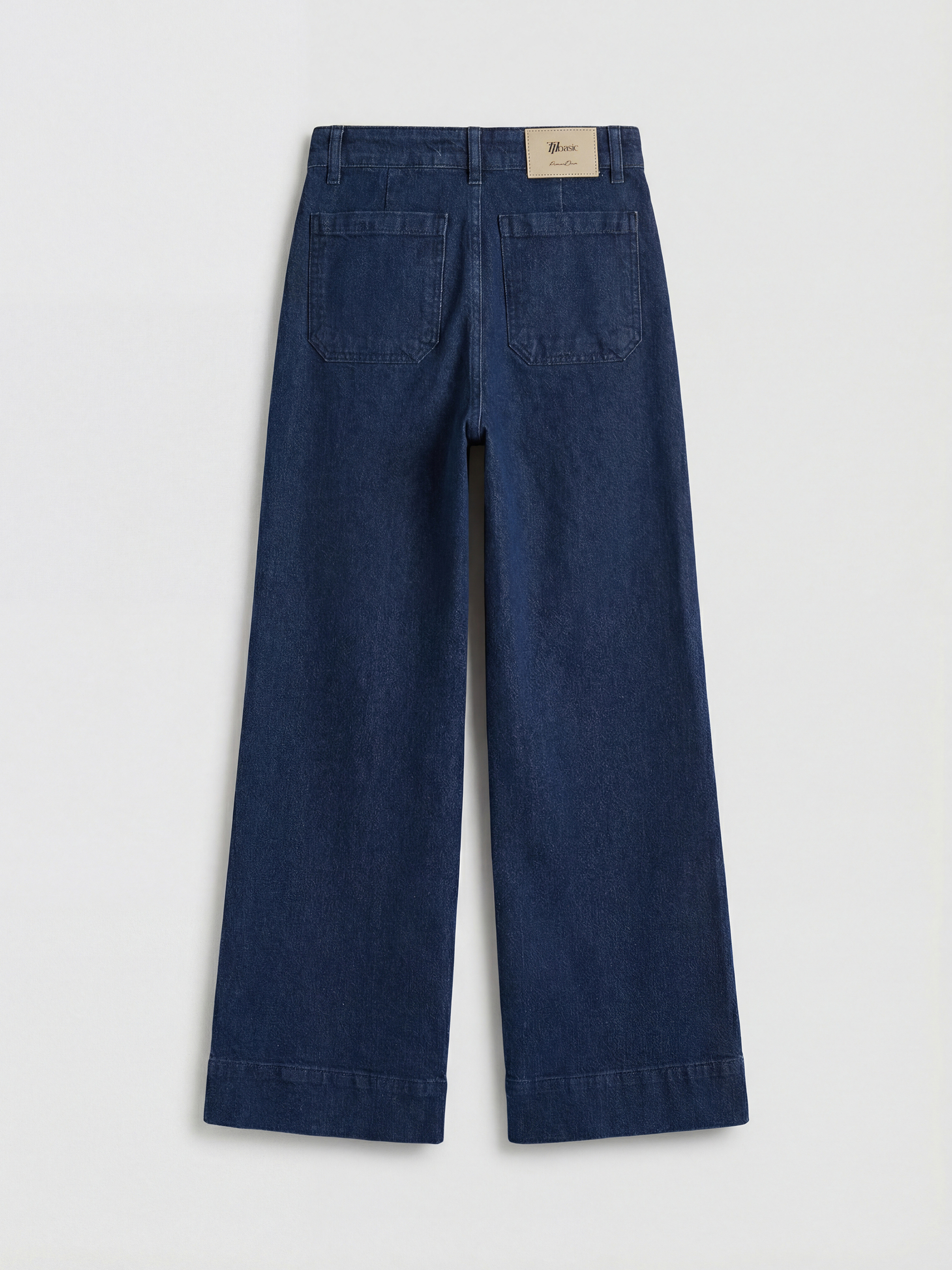 İndigo Wideleg Kadın Jean Pantolon-1