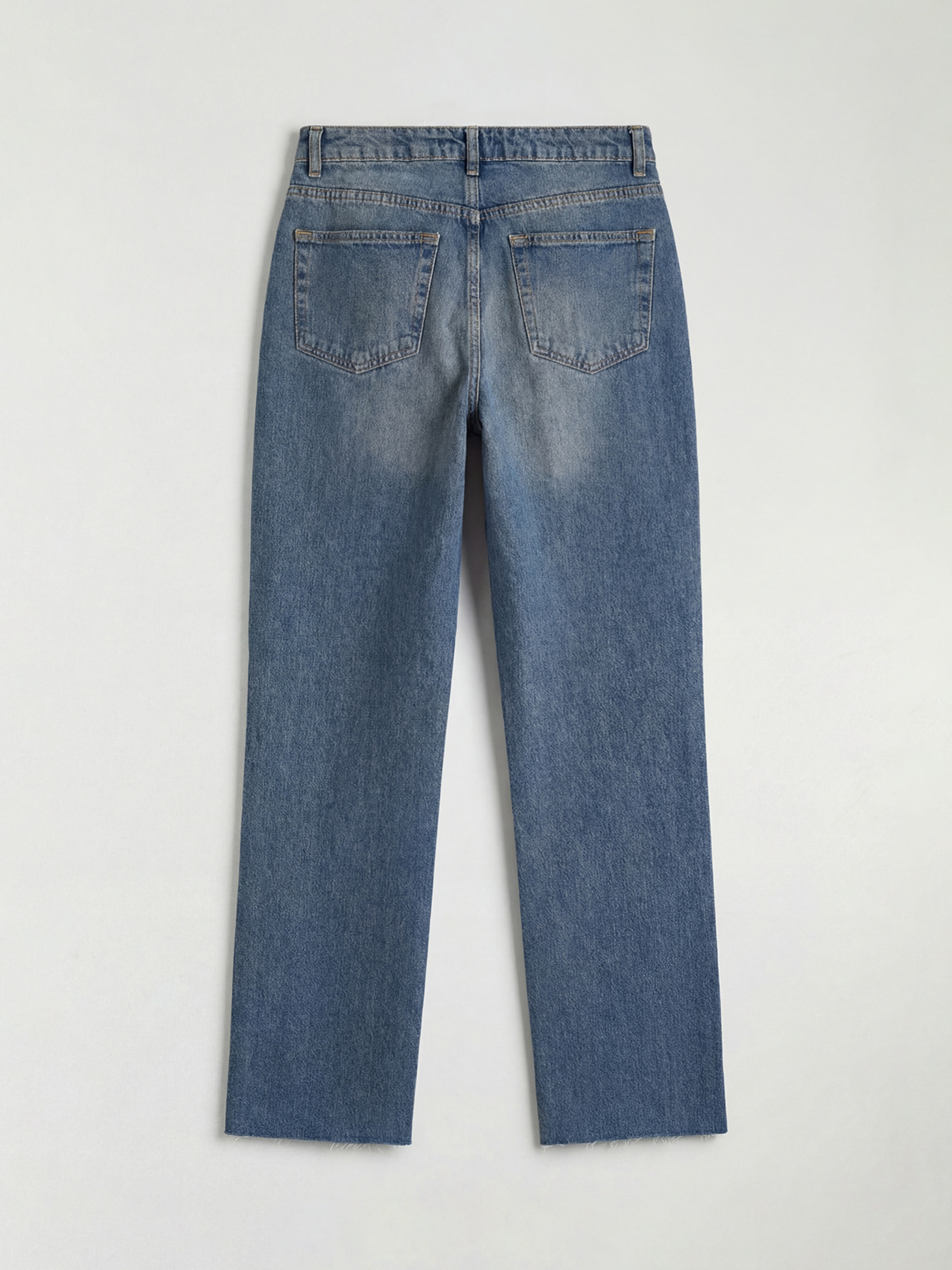 İndigo Straight Fit Kadın Jean Pantolon-1