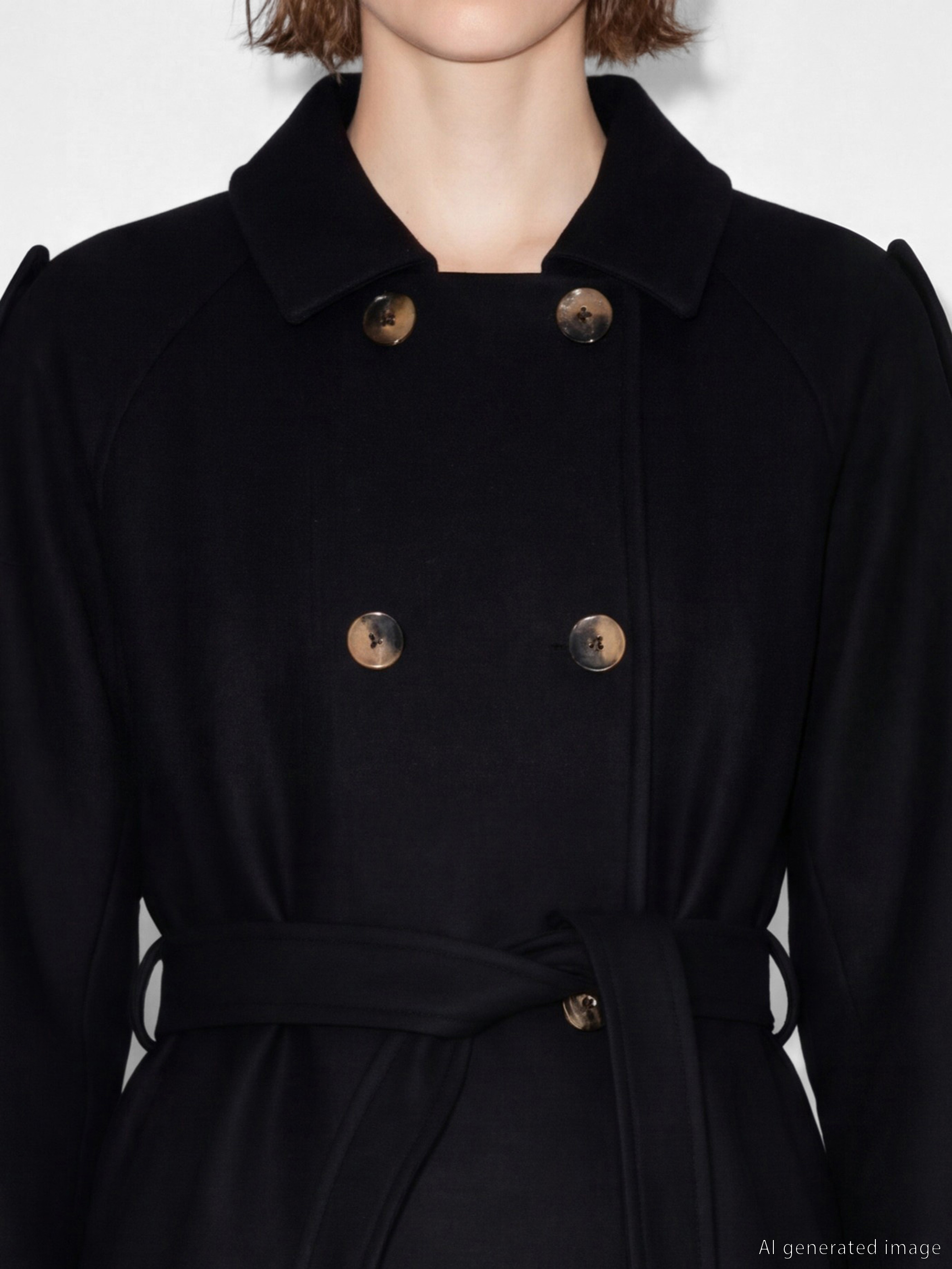 معطف كاشيه نسائي بياقة قميص-2