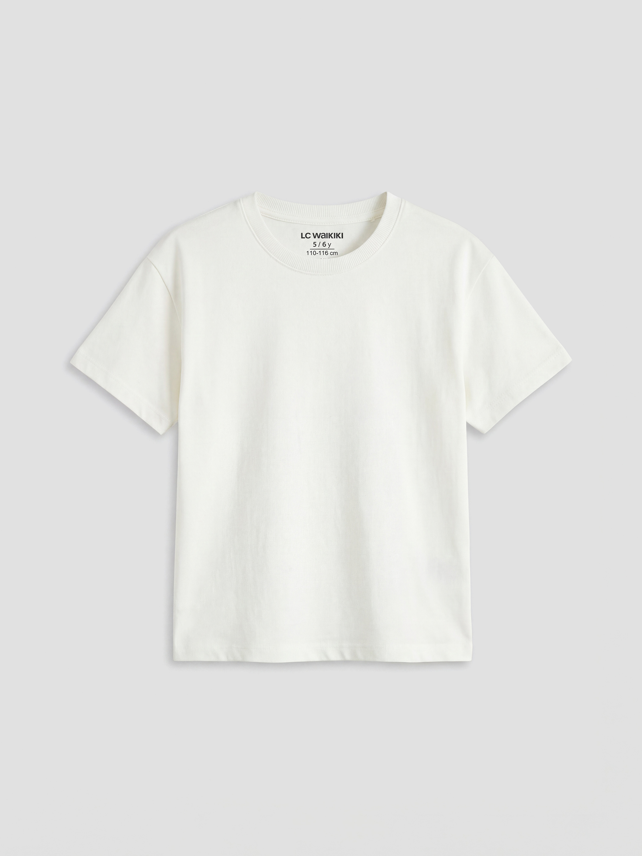 LCW Kids Kısa Kollu Bisiklet Yaka Erkek Çocuk Tişört - S6OJ55Z1-V9H