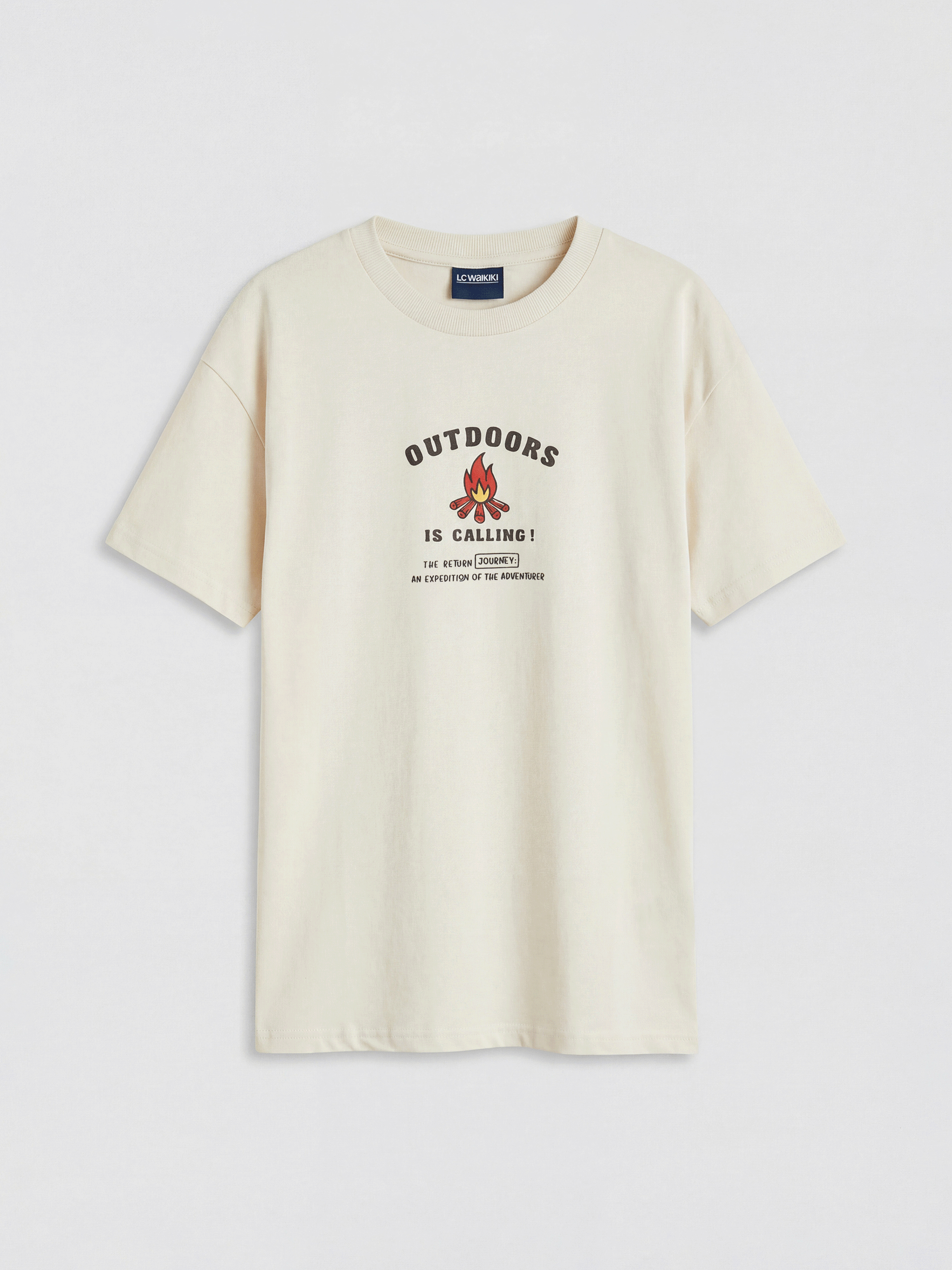 LCW Kids Boy BEIGE T-Shirt - S6OL08Z4-FWM
