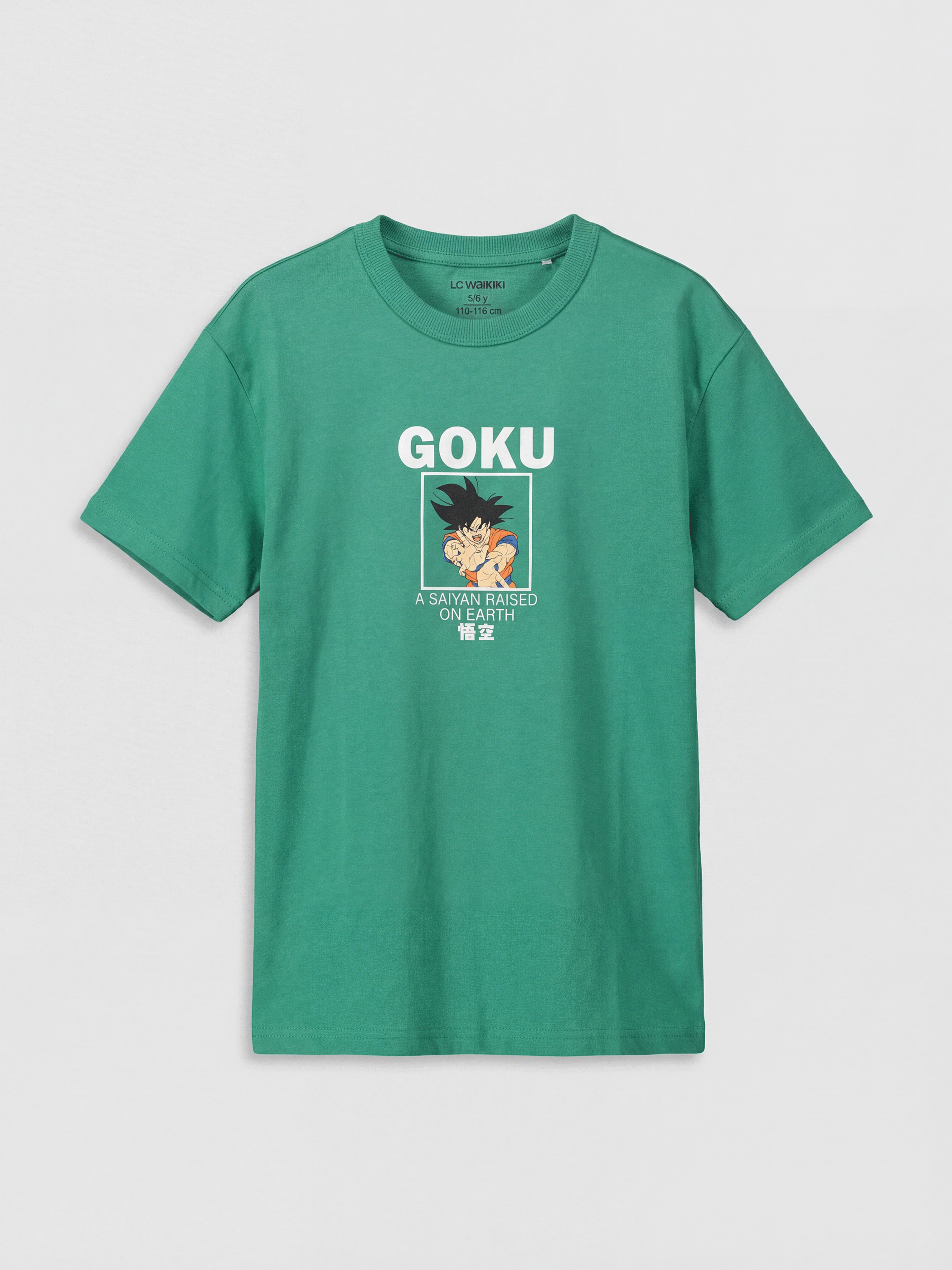 LCW Kids Bisiklet Yaka Dragon Ball Baskılı Erkek Çocuk Tişört