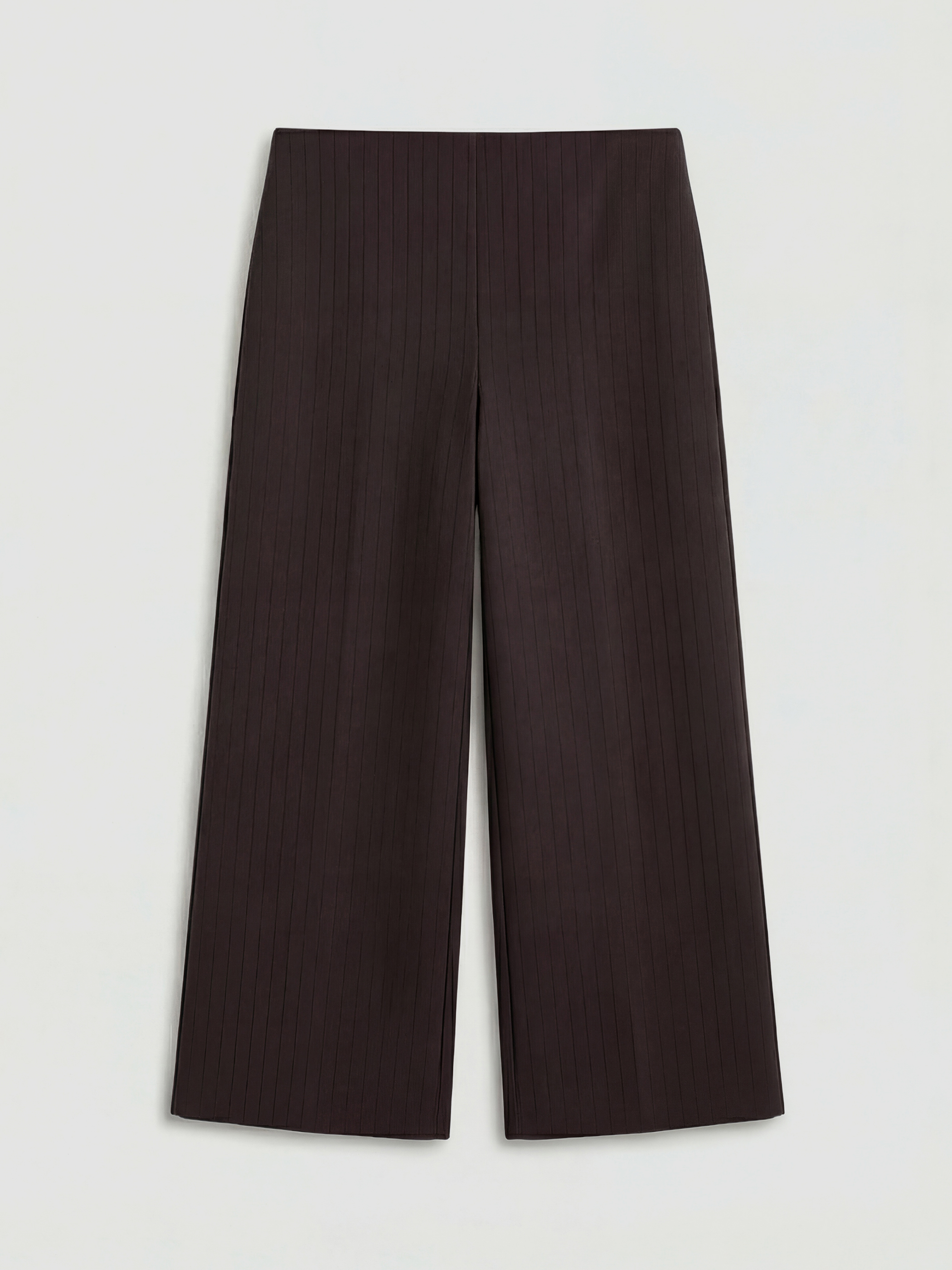 LCW Modest Yüksek Bel Çizgili Geniş Paça Kadın Pantolon - S6F008Z8-1KM