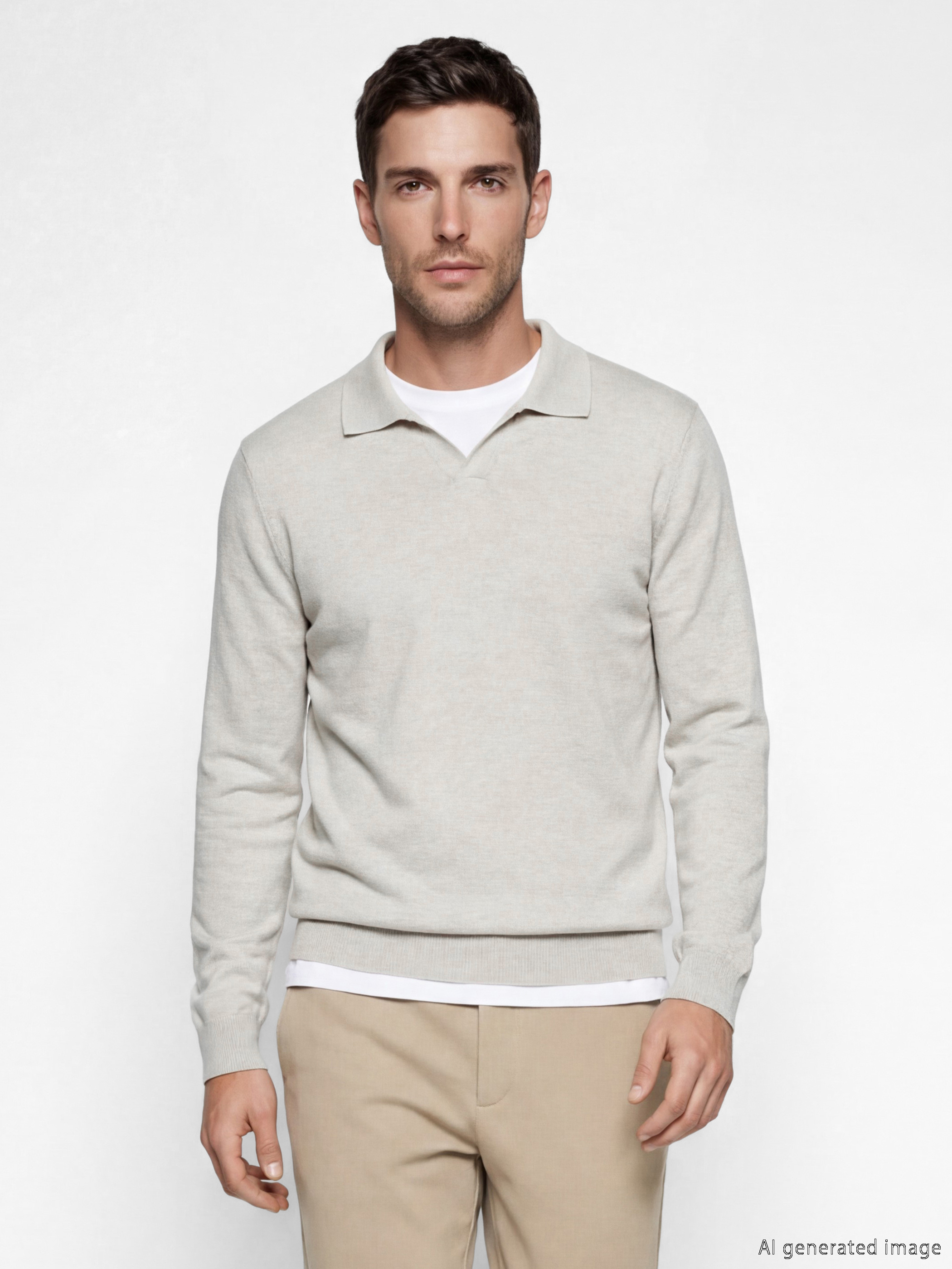 LCWAIKIKI Classic Polo Yaka Erkek Triko Kazak - S6B011Z8-D4N