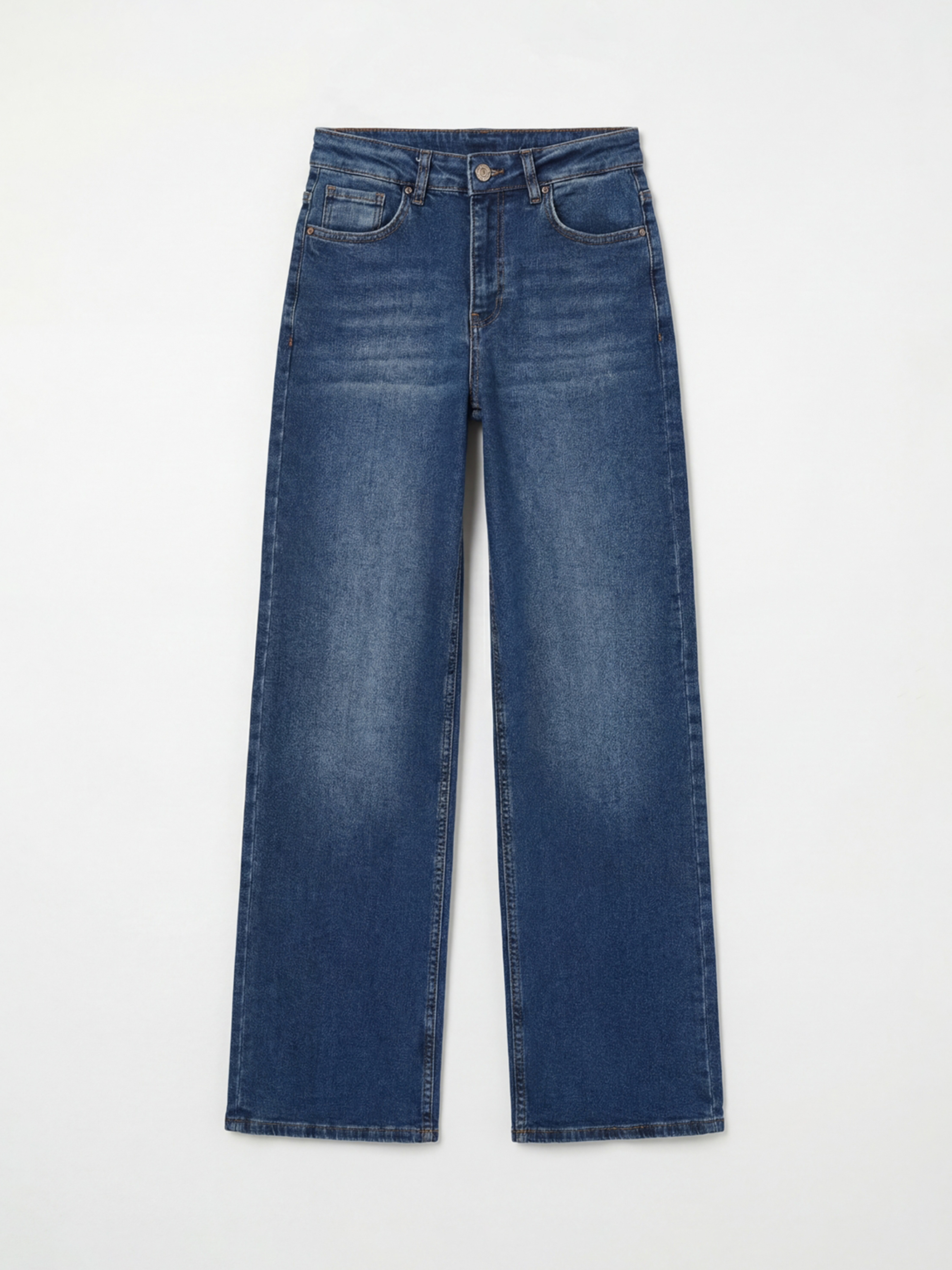 LCW Jeans Yüksek Bel Wideleg Kadın Jean Pantolon - S6OM71Z8-507