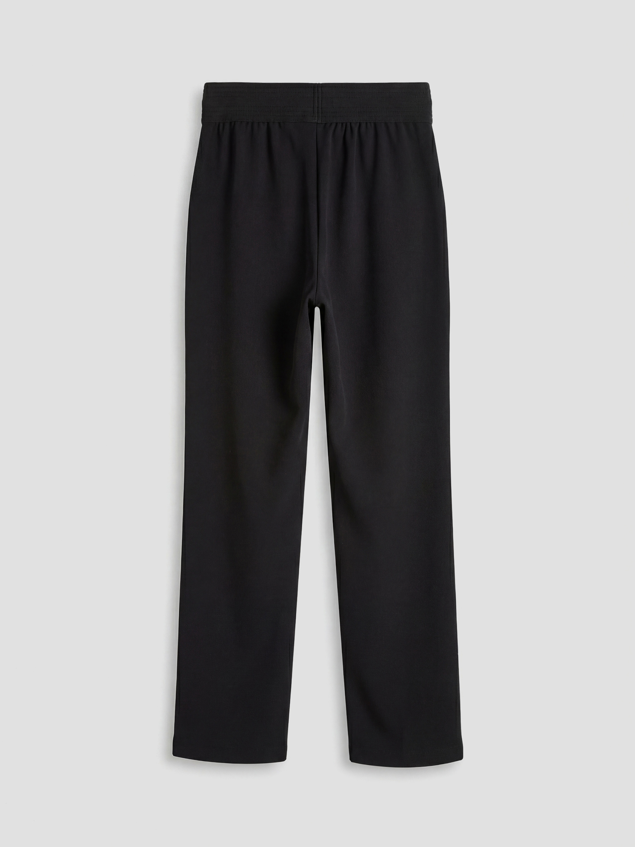 Siyah Beli Lastikli Dar Fit Kadın Pantolon-1