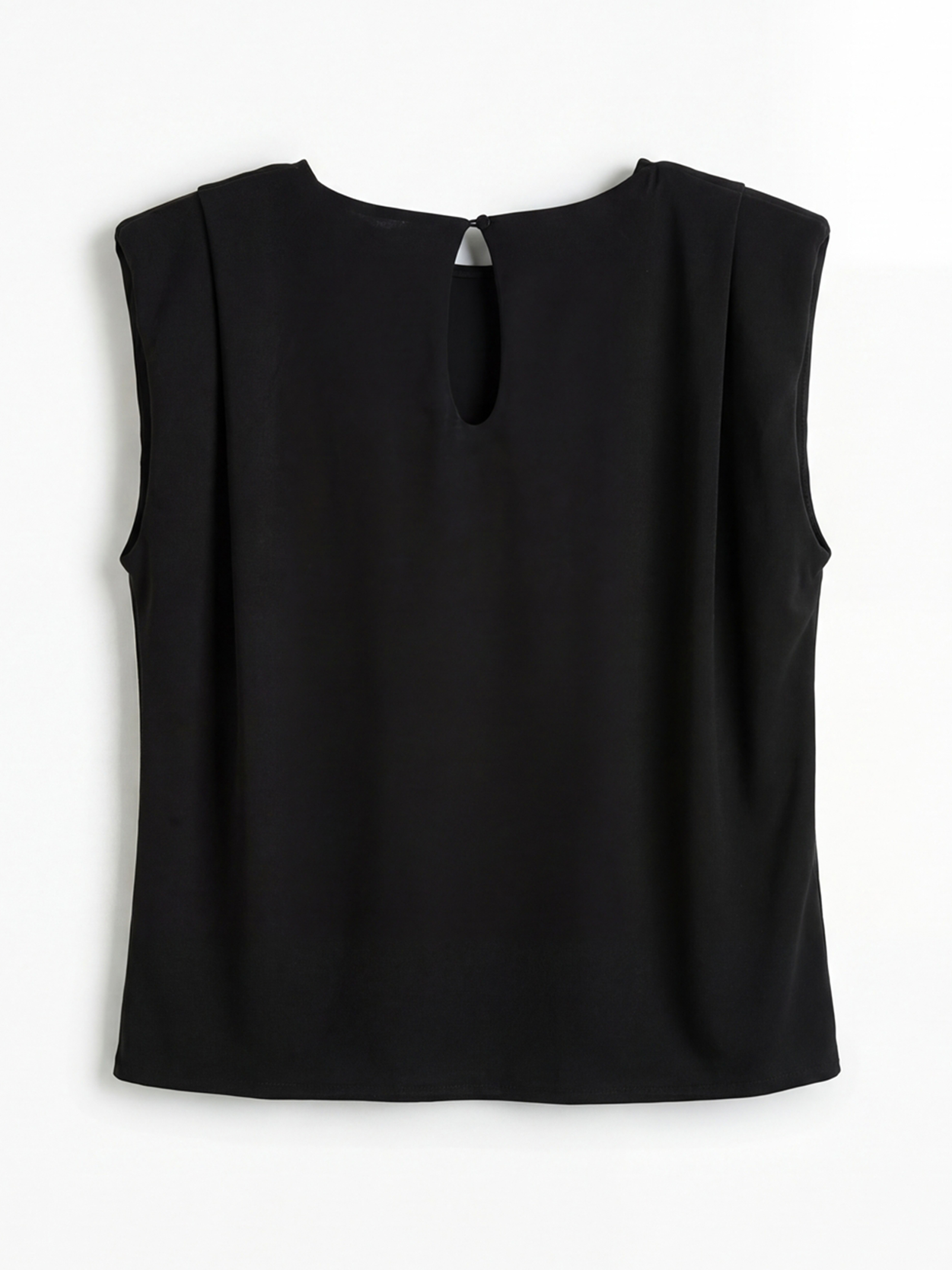 Siyah Bisiklet Yaka Bluz-4