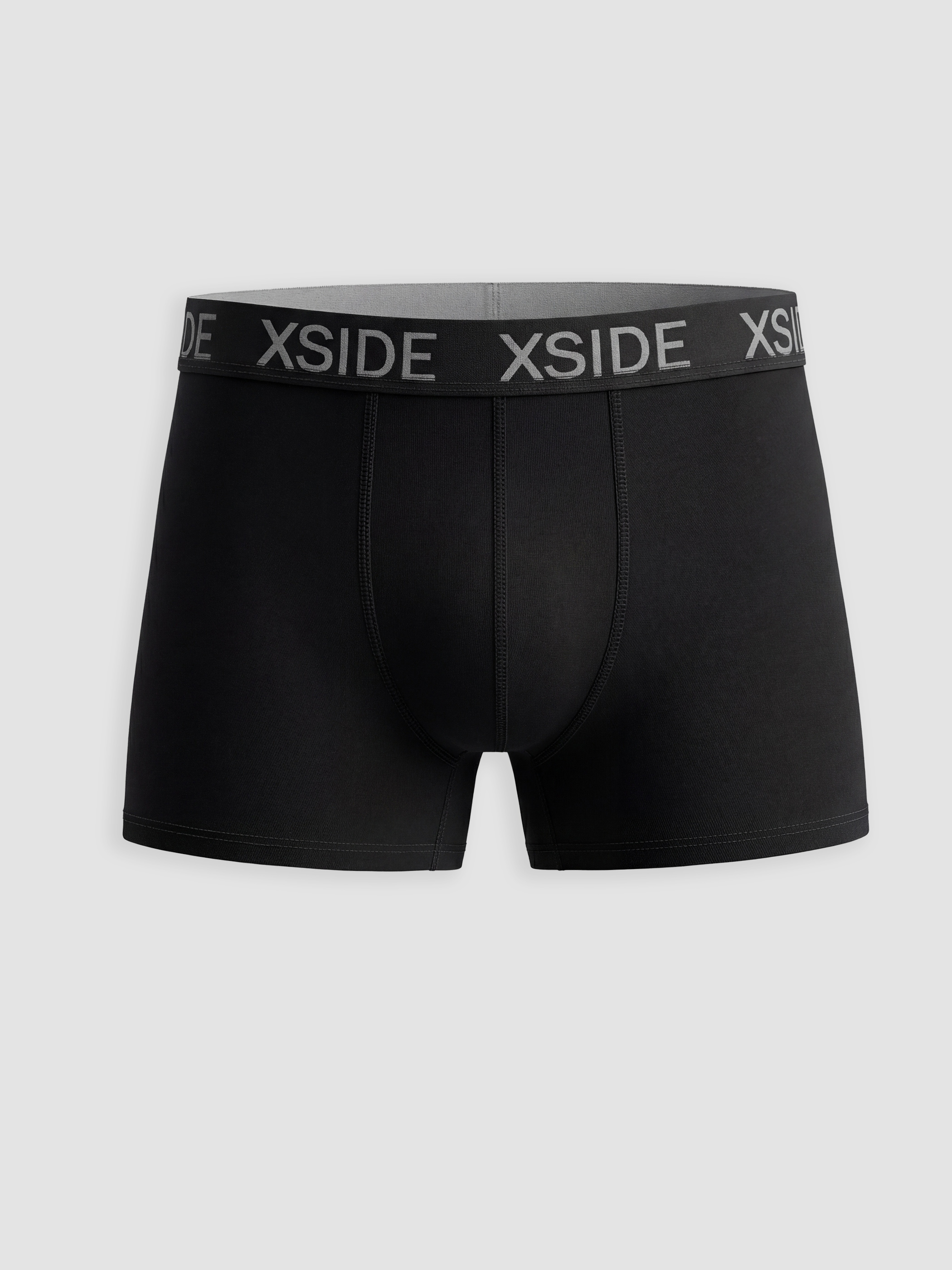 Siyah Standart Kalıp Pamuklu Esnek Erkek Boxer 5'li-2