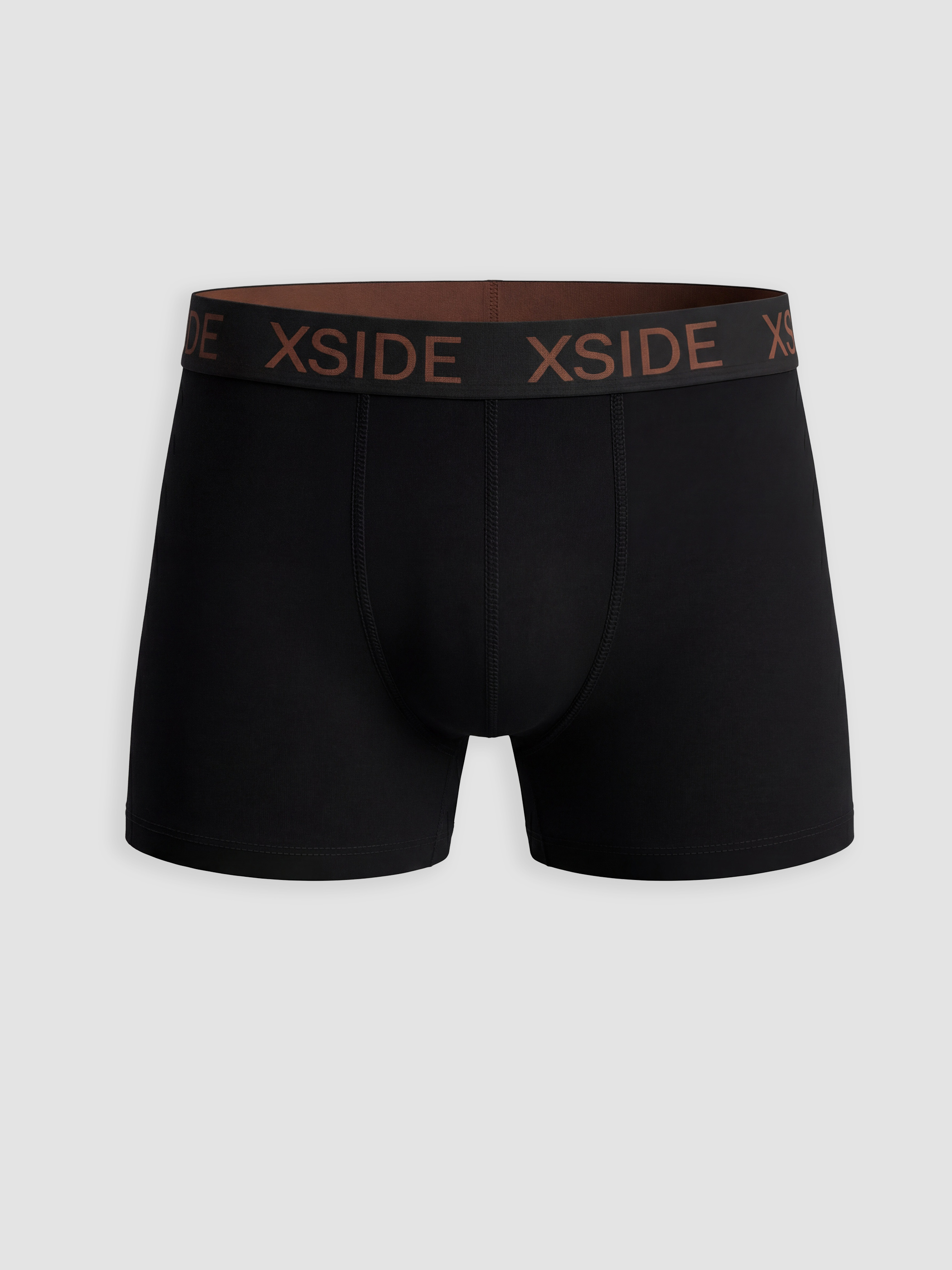 Siyah Standart Kalıp Pamuklu Esnek Erkek Boxer 5'li-3