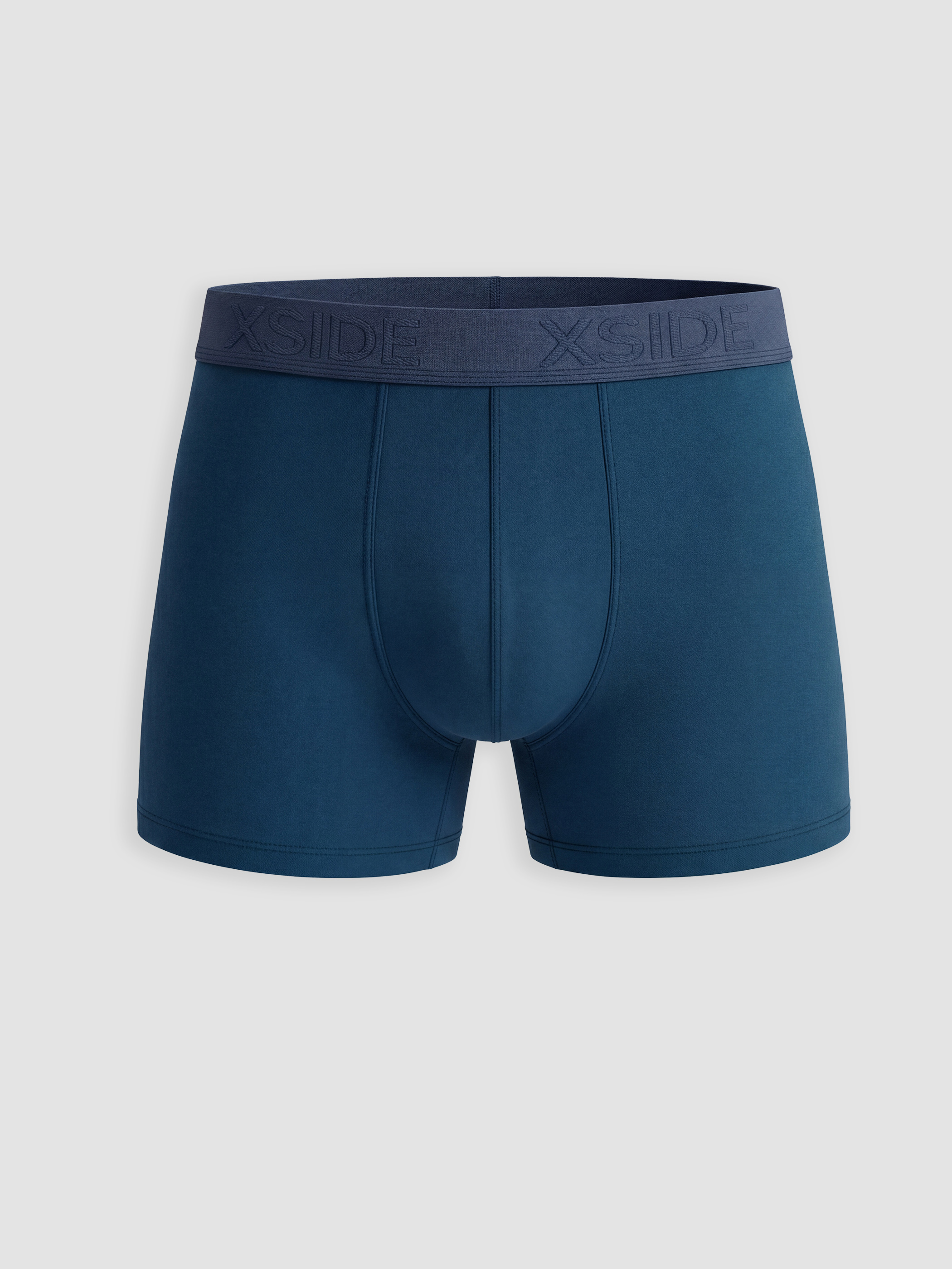 Gri Standart Kalıp Pamuklu Esnek Erkek Boxer 3'lü-2