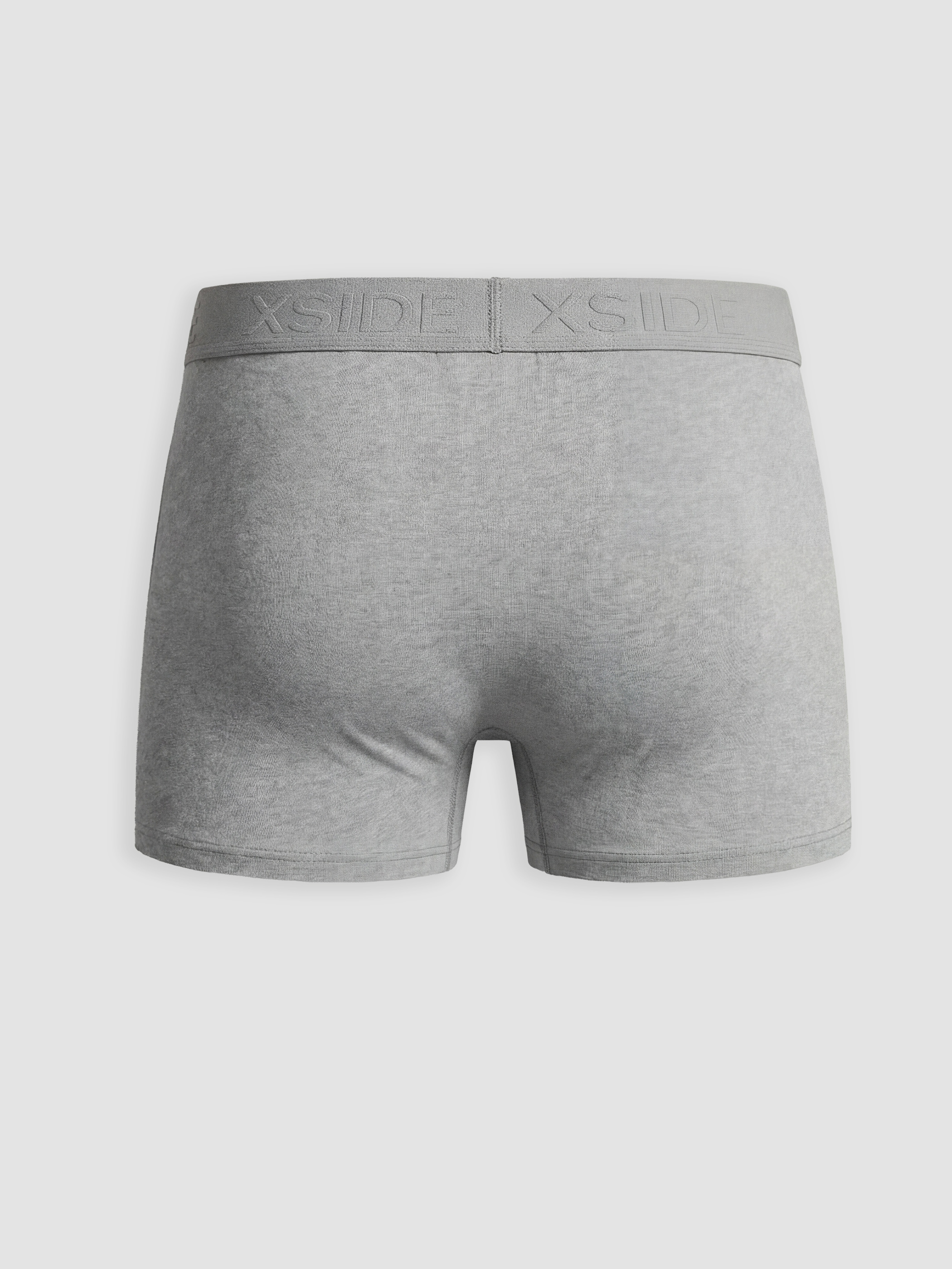 Gri Standart Kalıp Pamuklu Esnek Erkek Boxer 3'lü-4