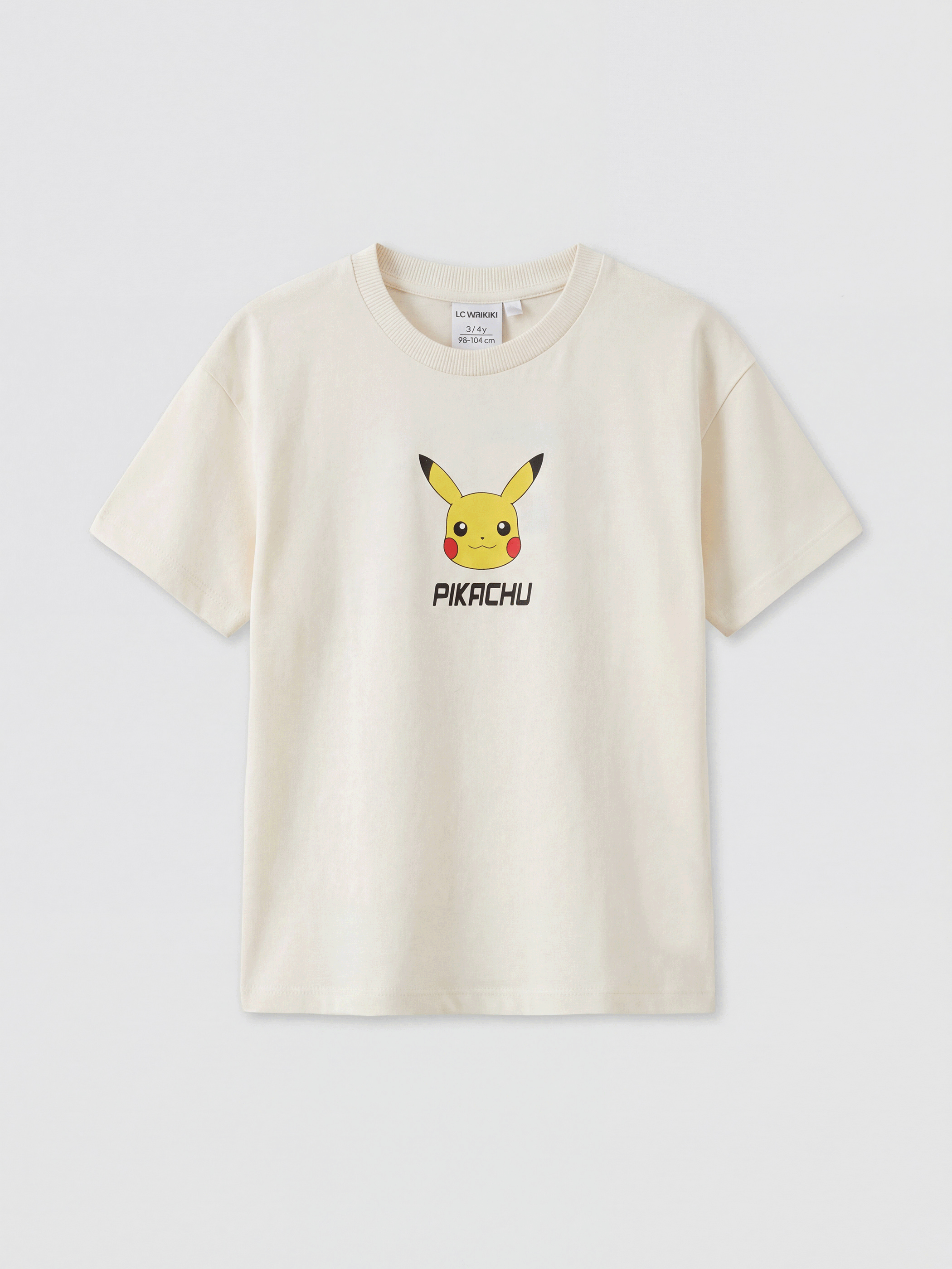 LCW Kids Pikachu Baskılı Erkek Çocuk Tişört - S6E491Z1-QVK