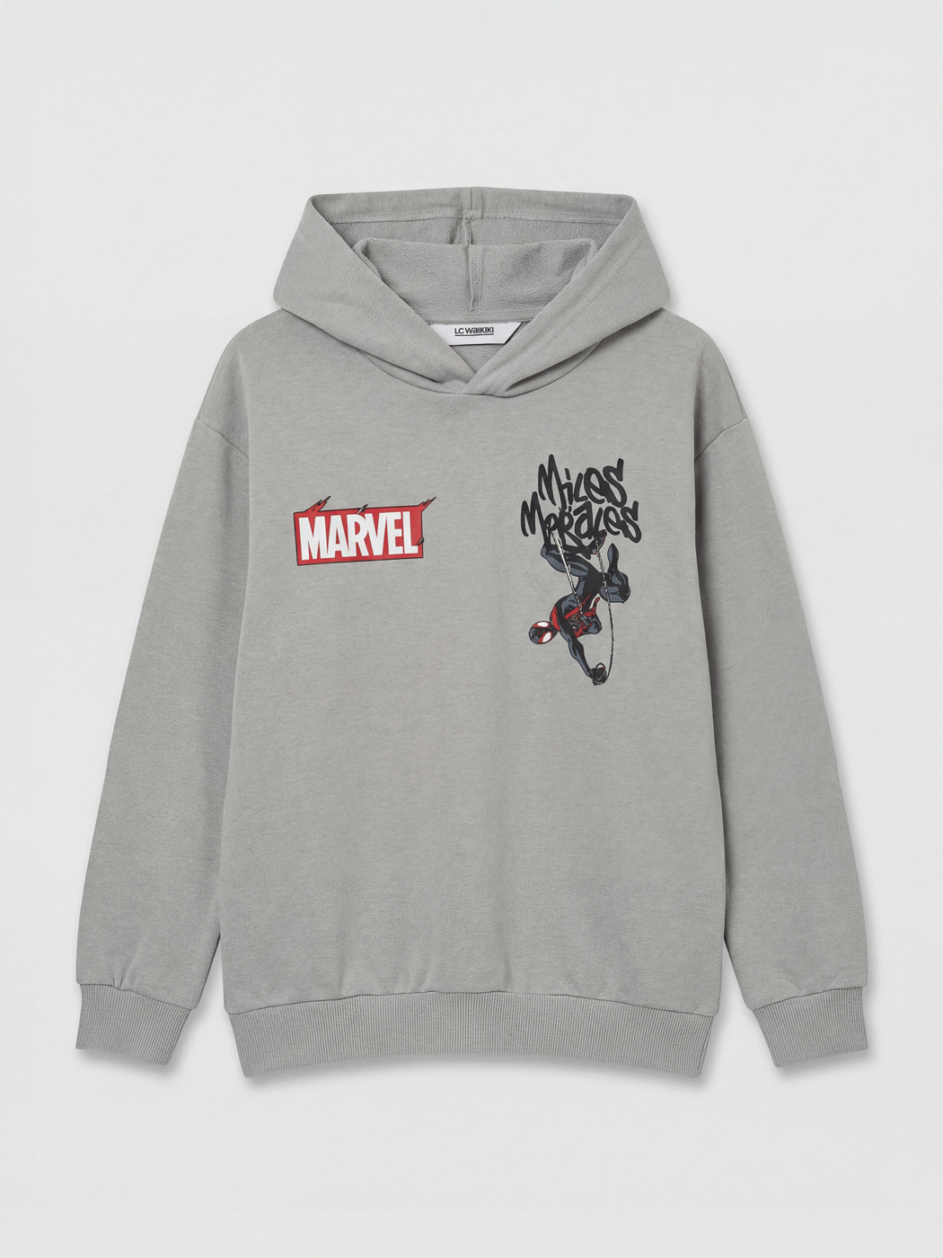 LCW Kids Kapüşonlu Spider-Man Baskılı Erkek Çocuk Sweatshirt - S6E765Z4-R10