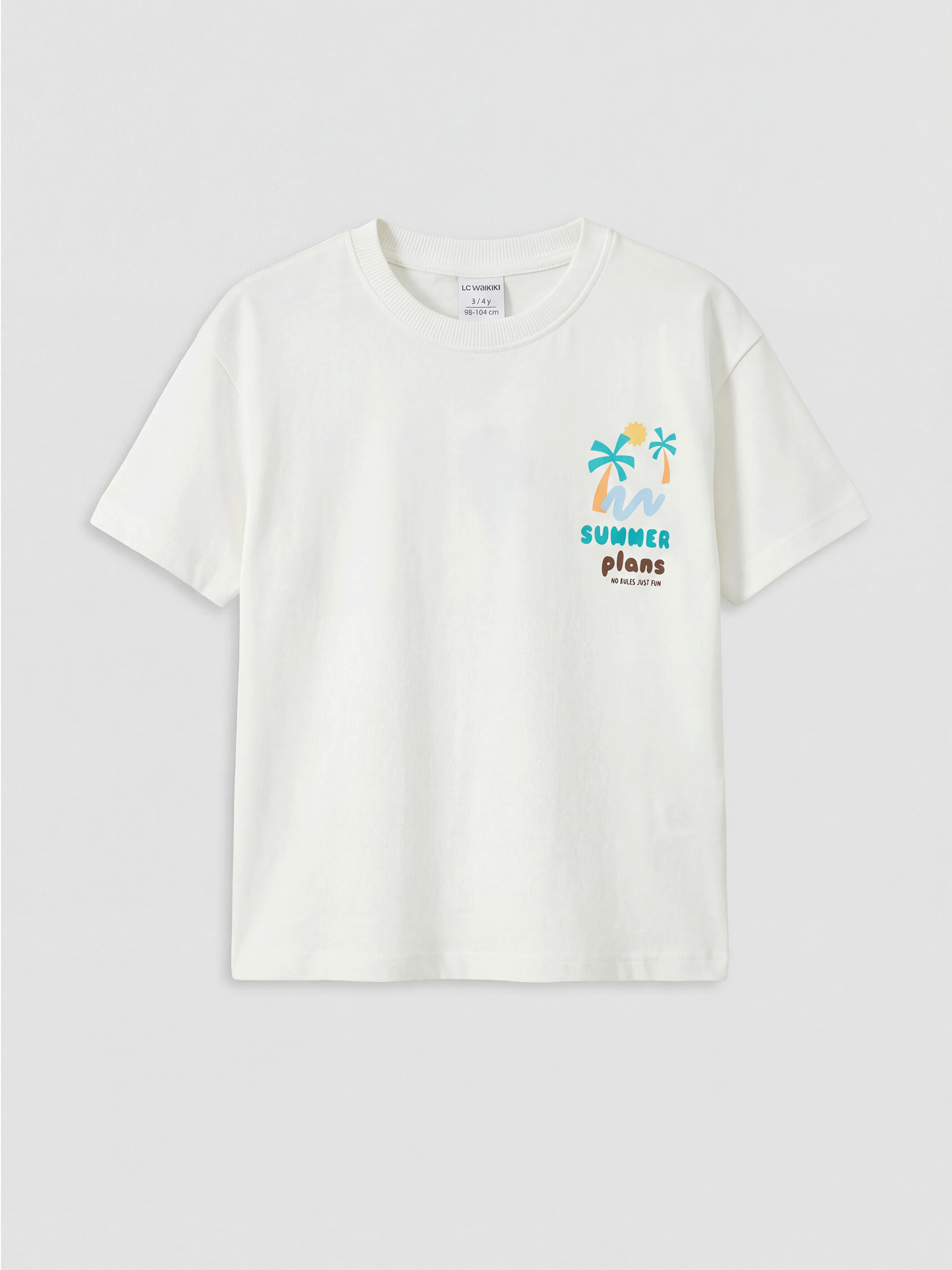 LCW Kids Baskılı Erkek Çocuk Tişört - S6F826Z1-R9J