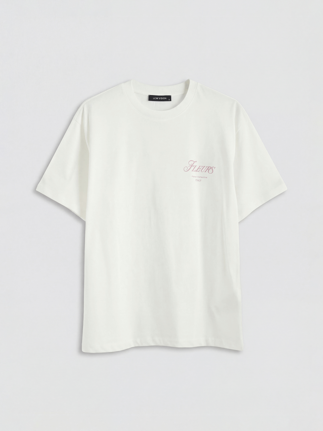 LCW Vision Baskılı Oversize Kadın Tişört - S6D883Z8-R9J