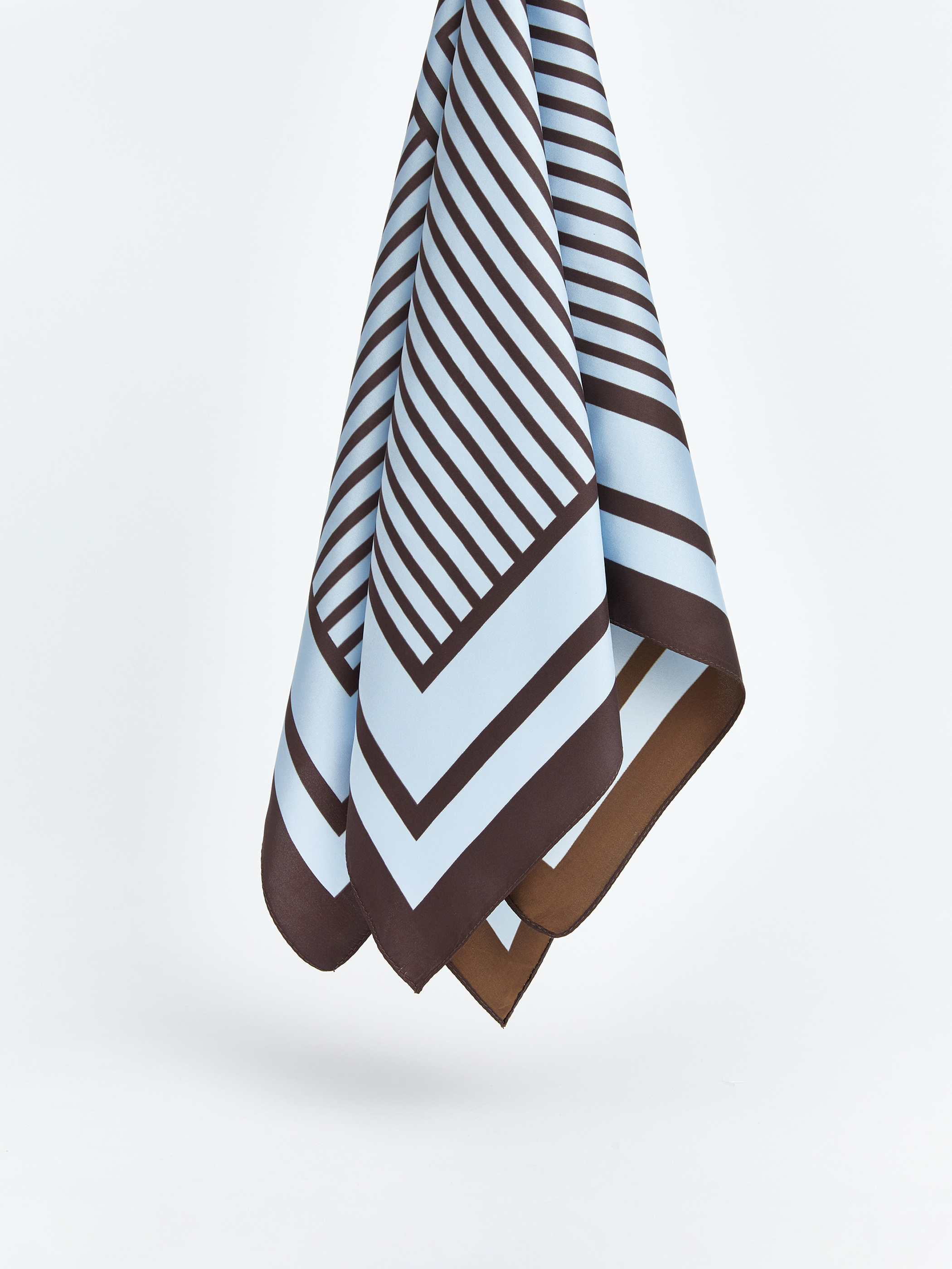 Mavi Çizgili Kadın Bandana-1