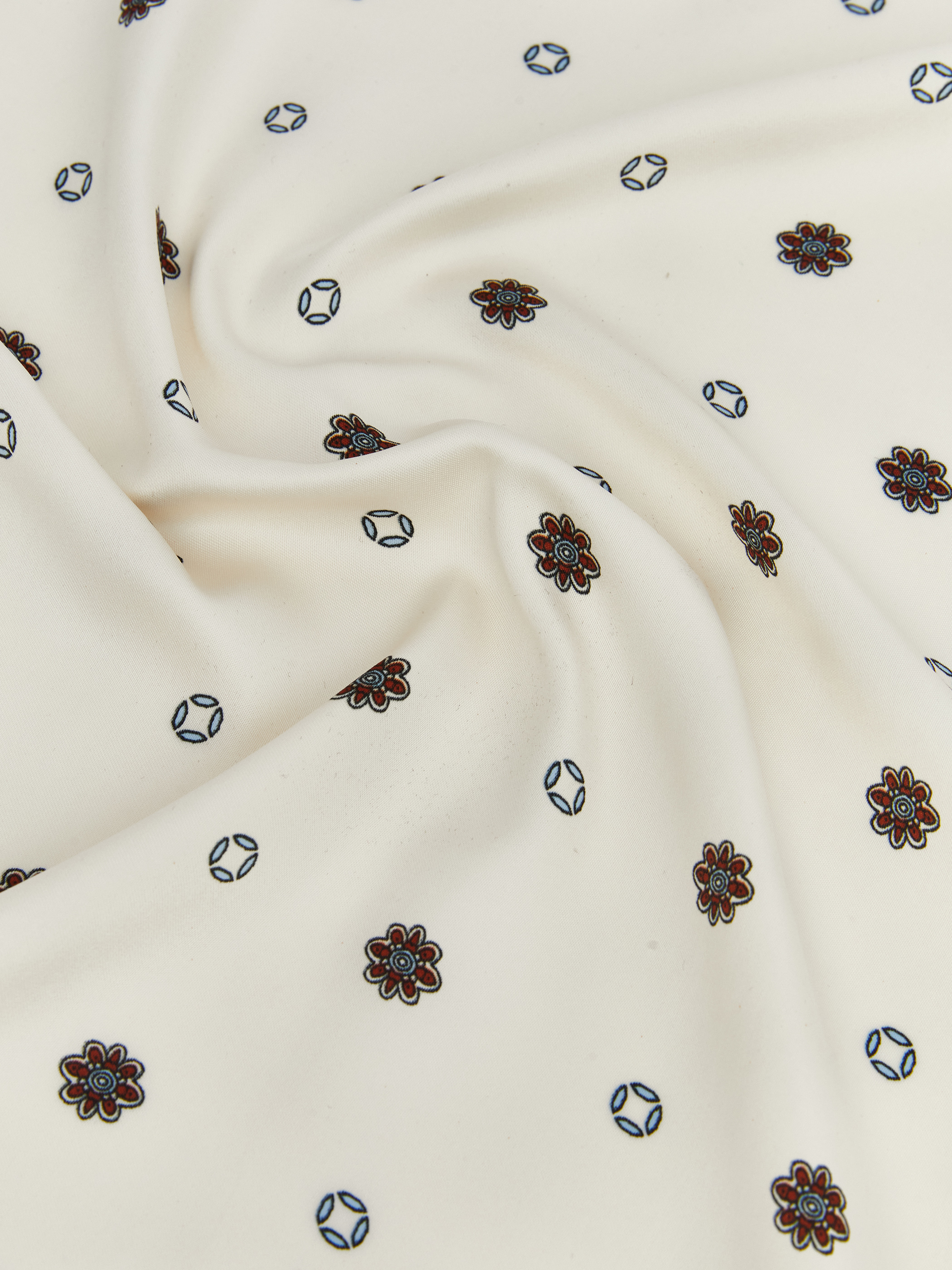 Ekru Desenli Kadın Bandana-2
