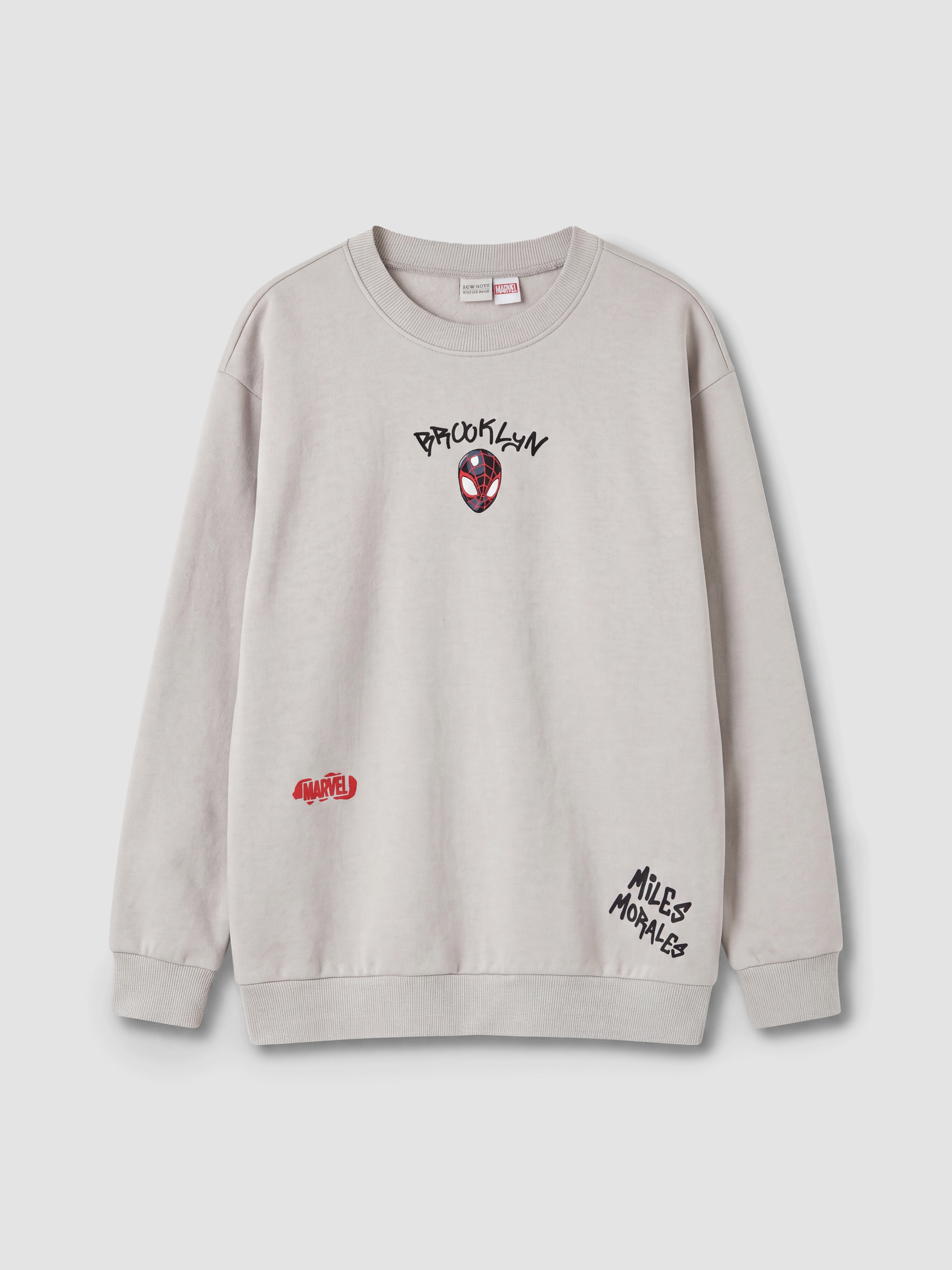 LCW Kids Crew Neck Spider-Man Printed Boys' Sweatshirt