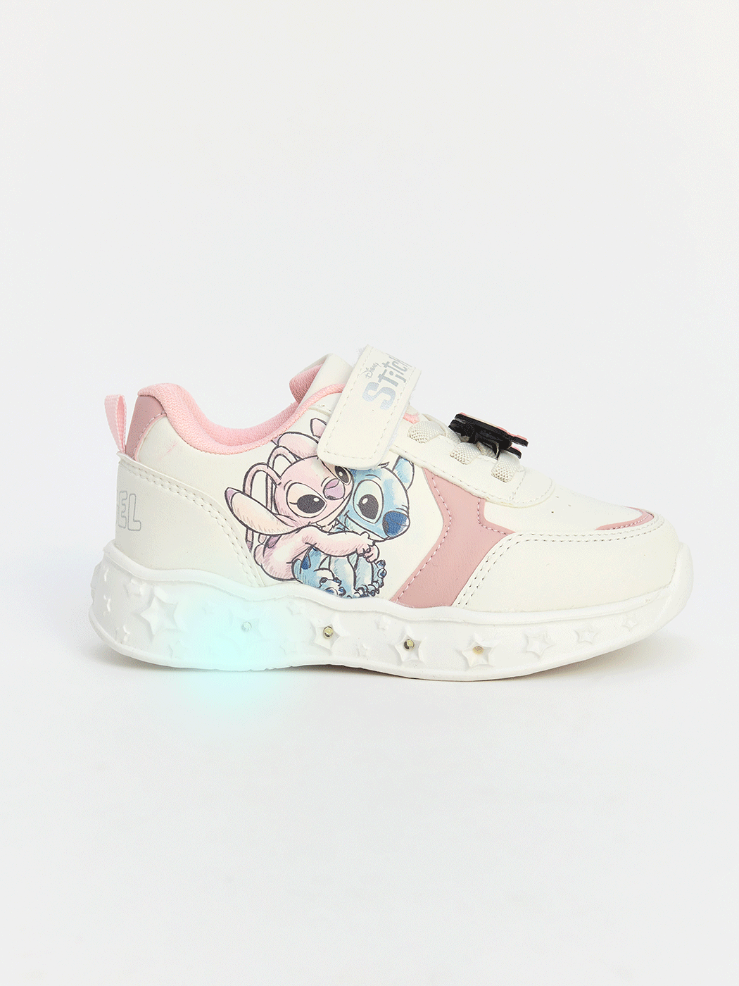 LCW STEPS Lilo ve Stich Baskılı Işıklı Kız Çocuk Spor Ayakkabı