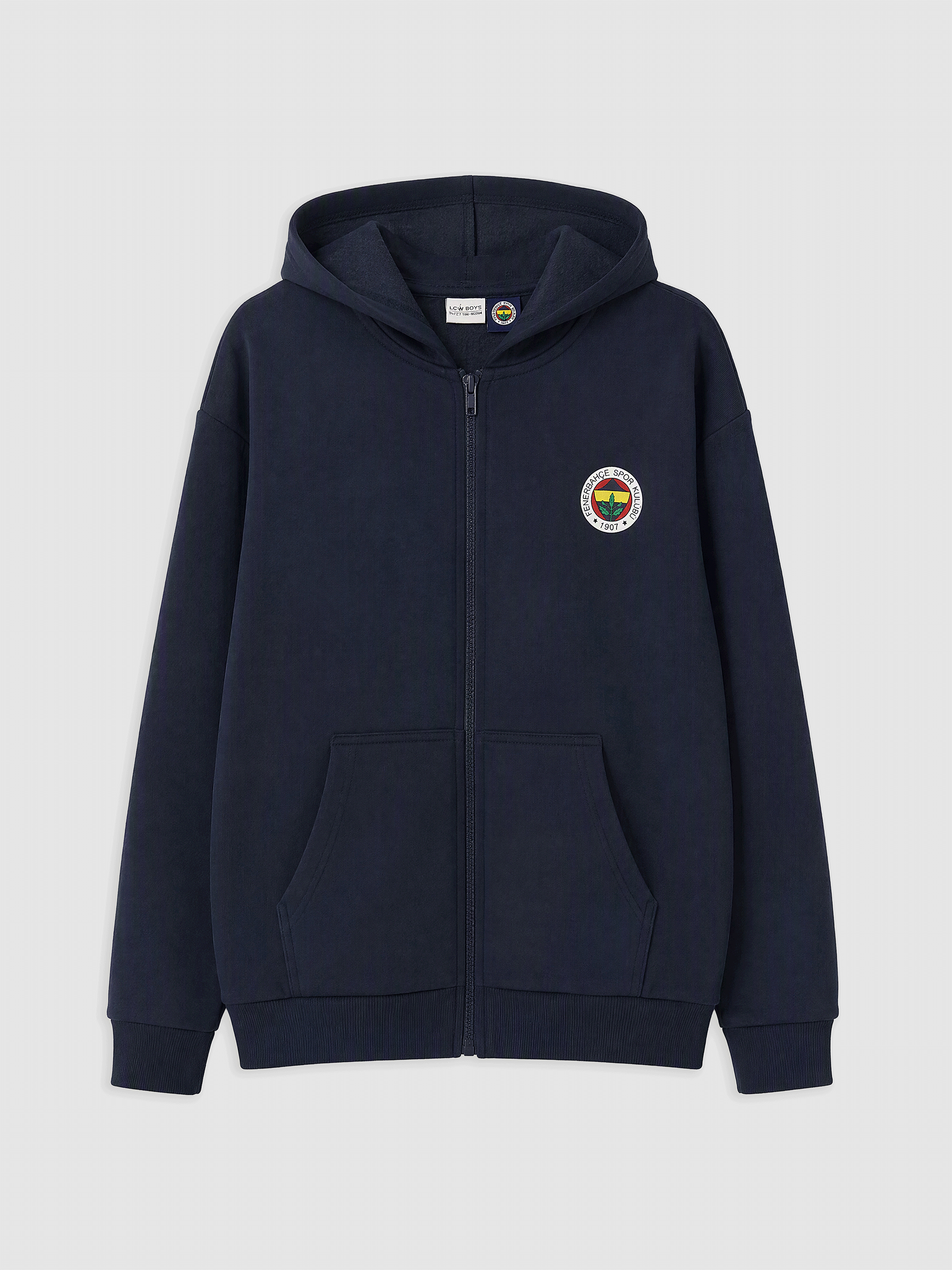 LCW Kids Fenerbahçe Lisanslı Erkek Çocuk Fermuarlı Sweatshirt