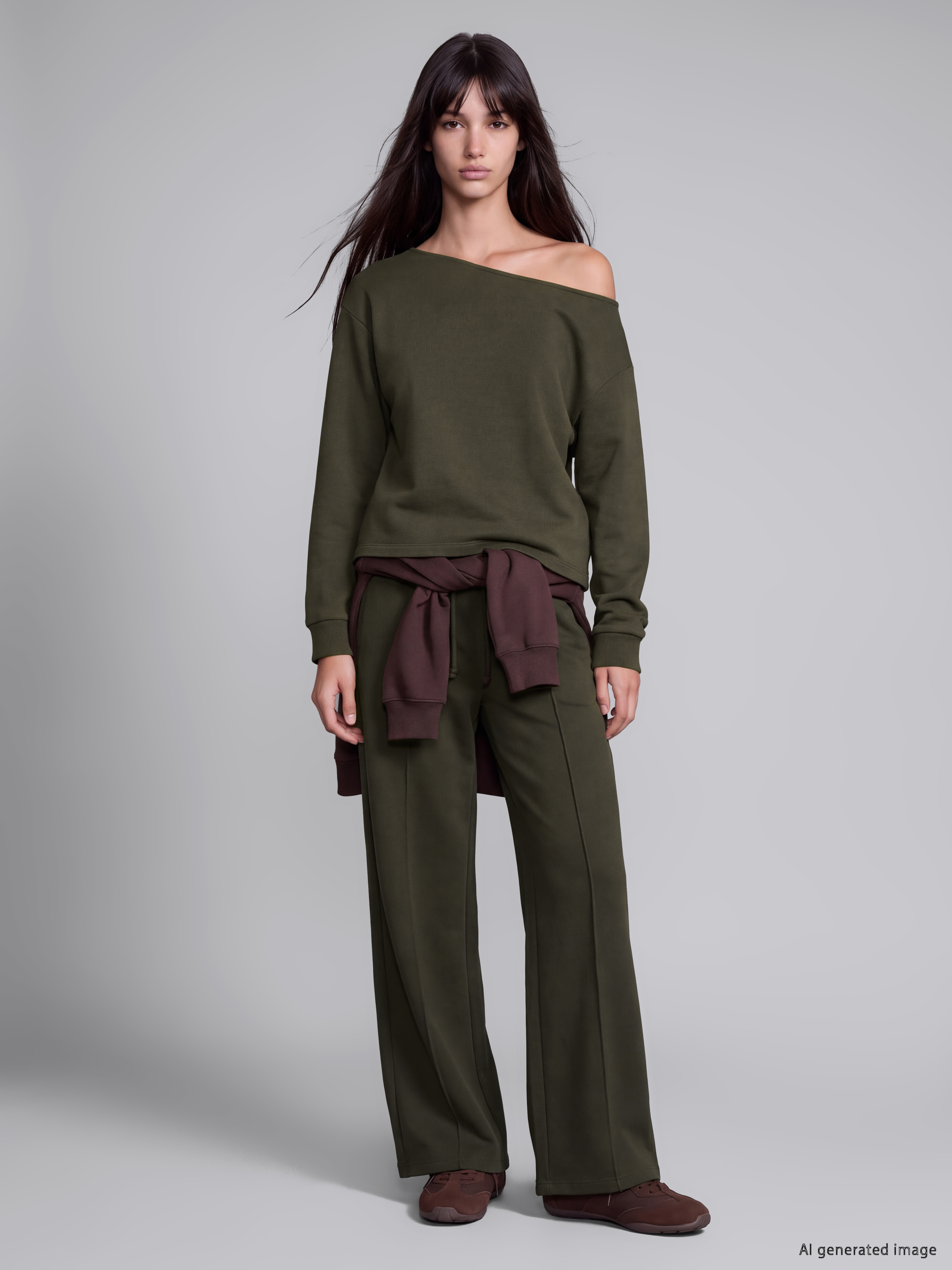 XSIDE Kayık Yaka Soft Touch Kadın Sweatshirt