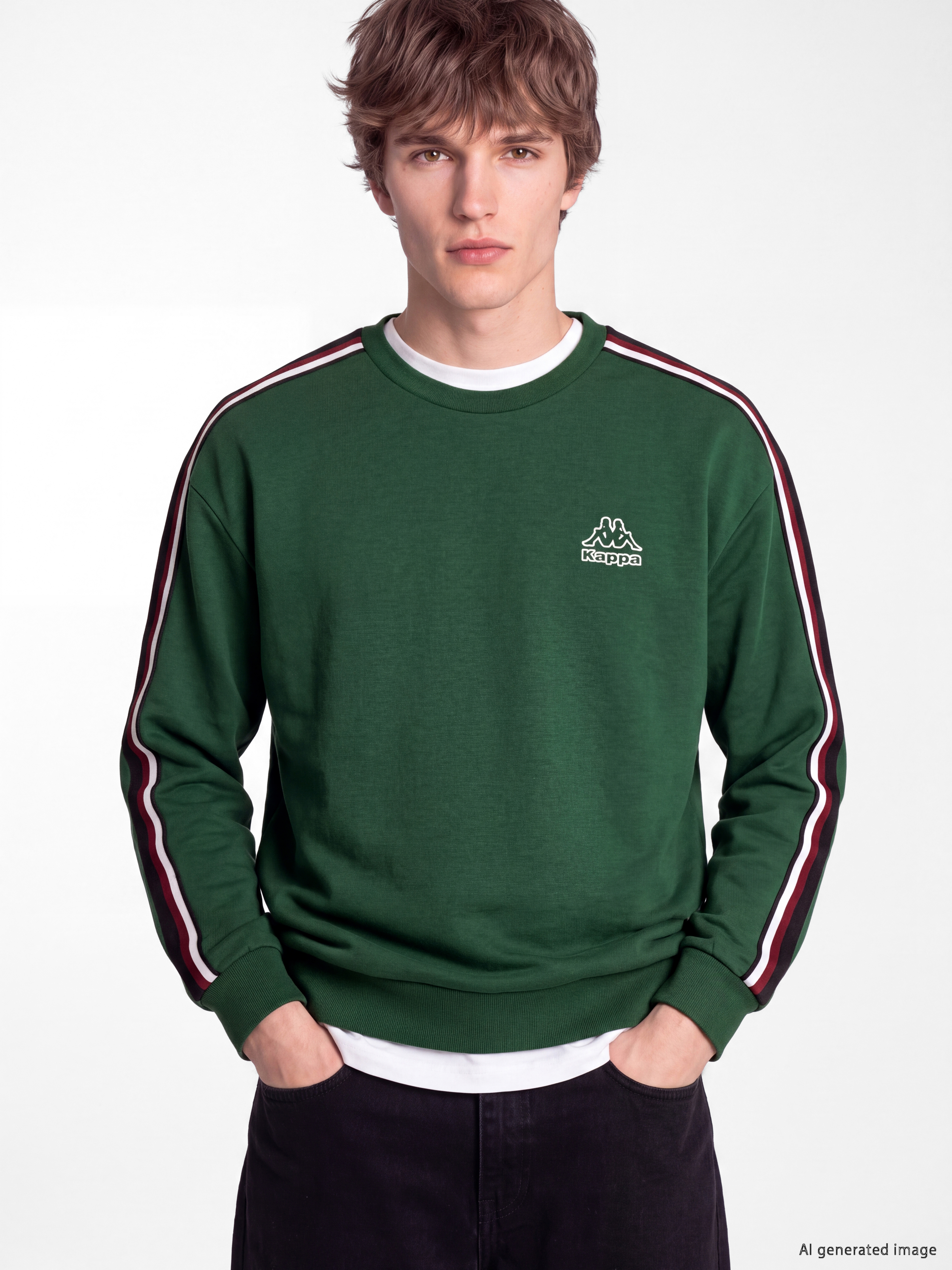 Kappa LC WAIKIKI Crew Neck Printed Men's Sweatshirt