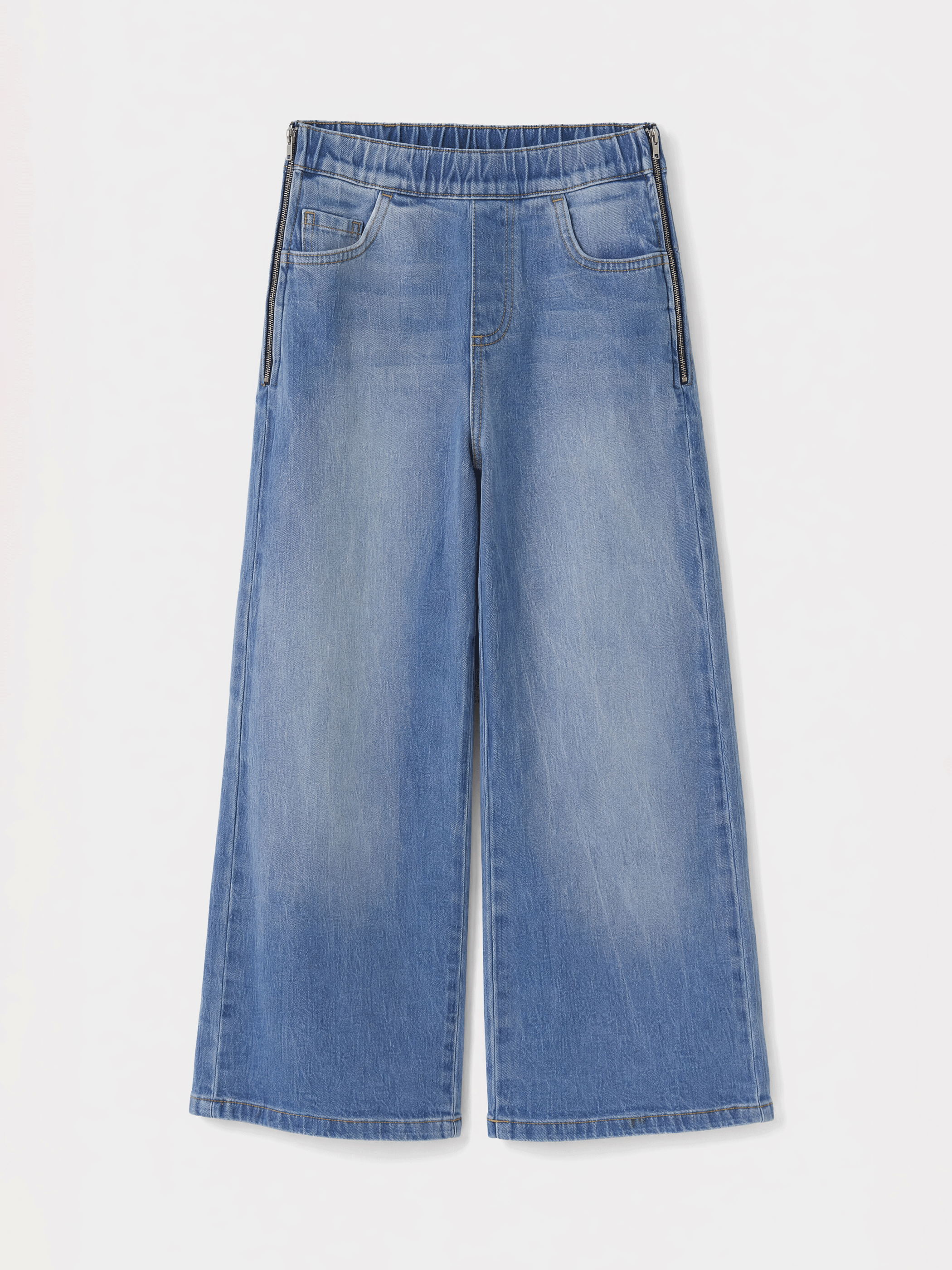 İndigo Kolay Giyilebilir Kız Çocuk Jean Pantolon-2