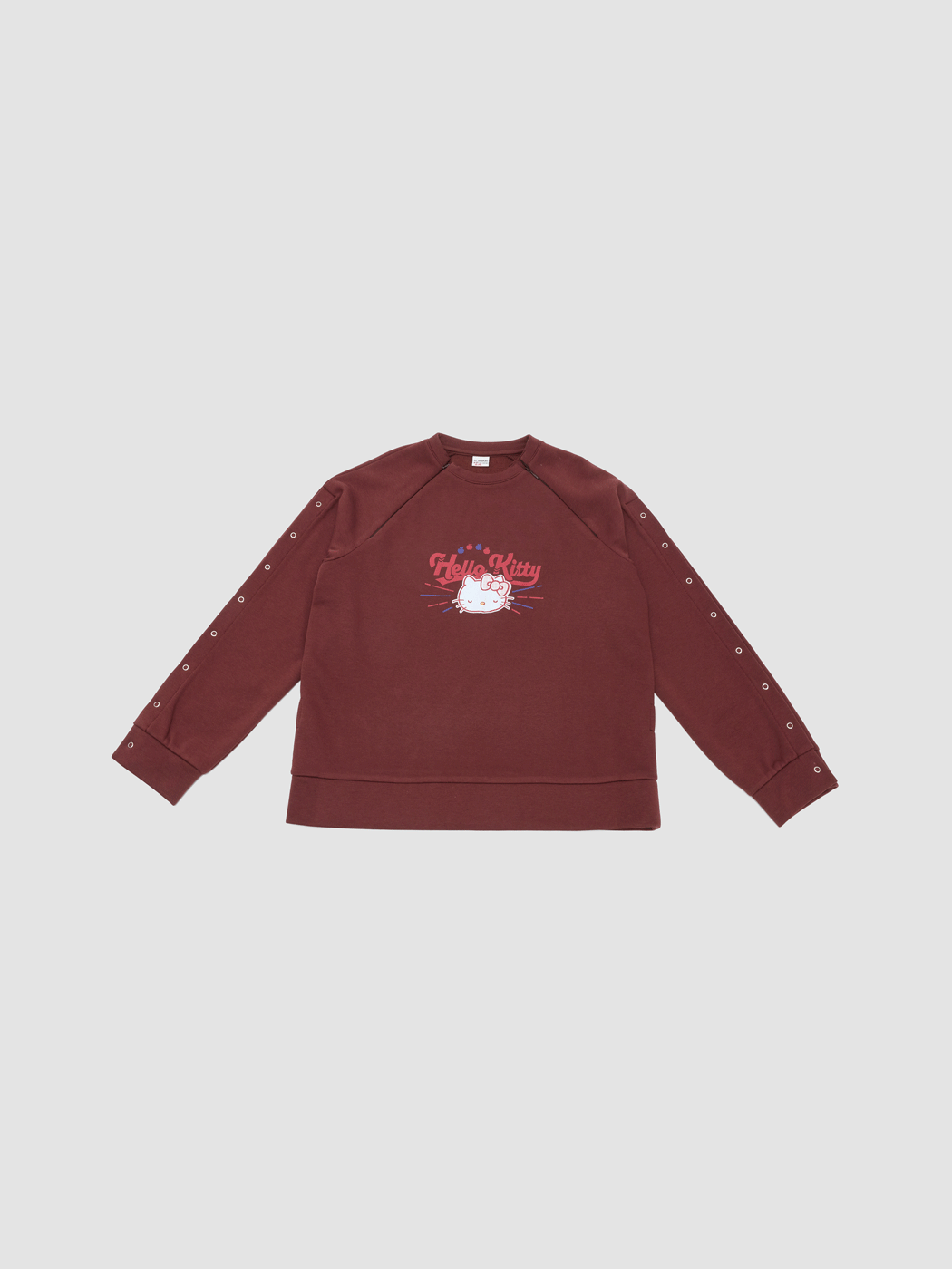 LCW Limitless Kolay Giyilebilir Hello Kitty Baskılı Kız Çocuk Sweatshirt