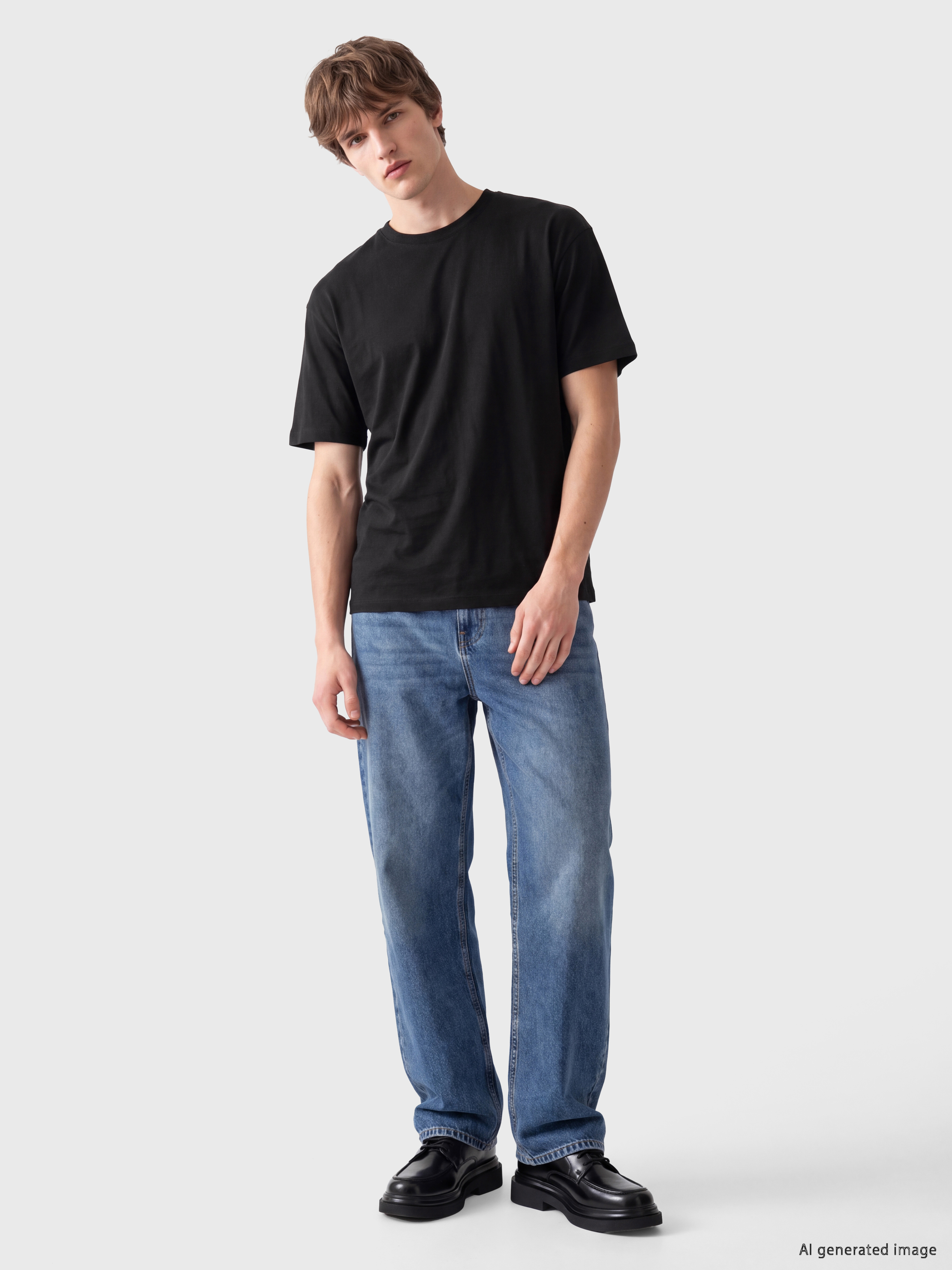 Crew Neck Jersey Men's T-shirt-1