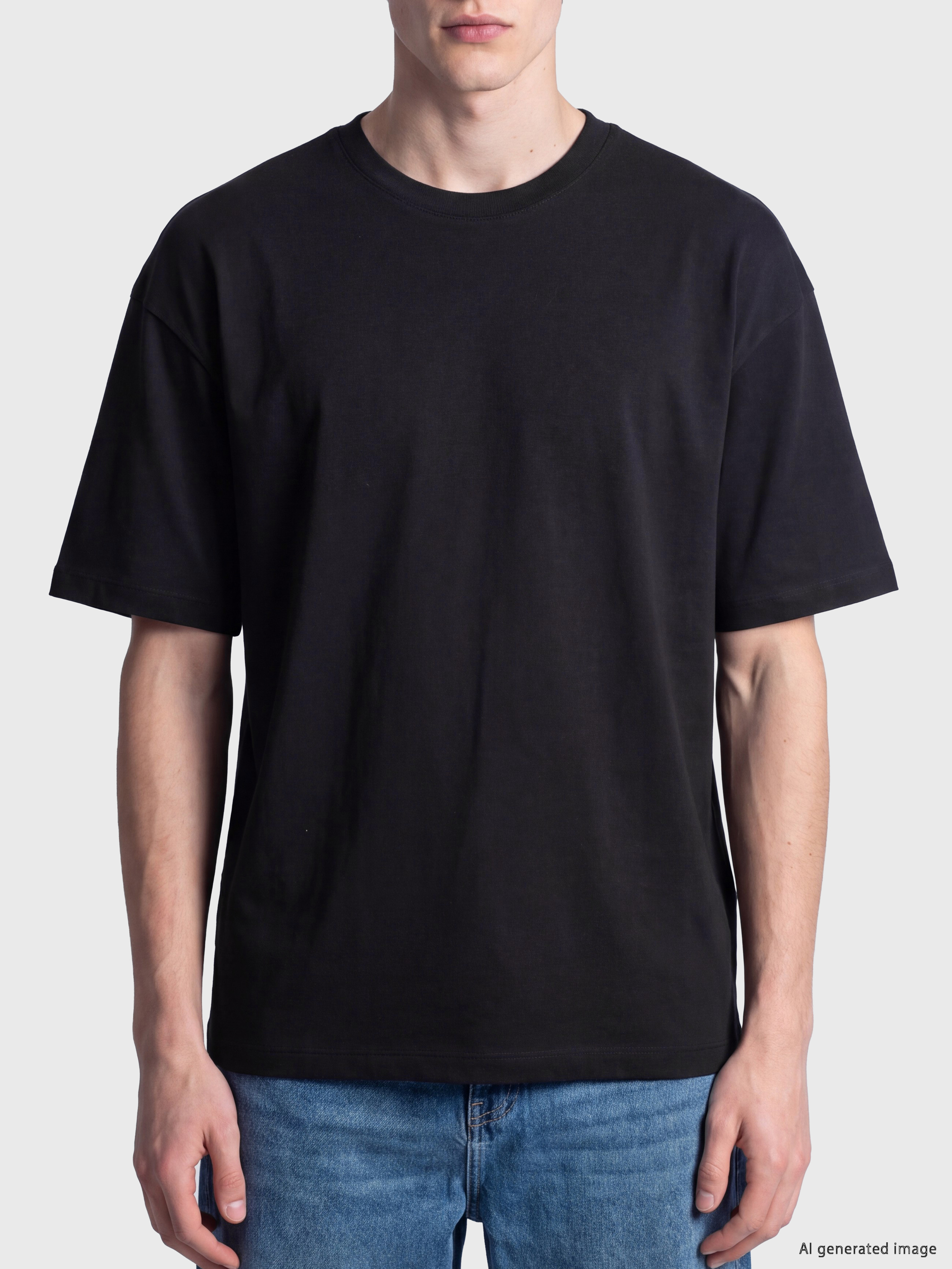 Crew Neck Jersey Men's T-shirt-2