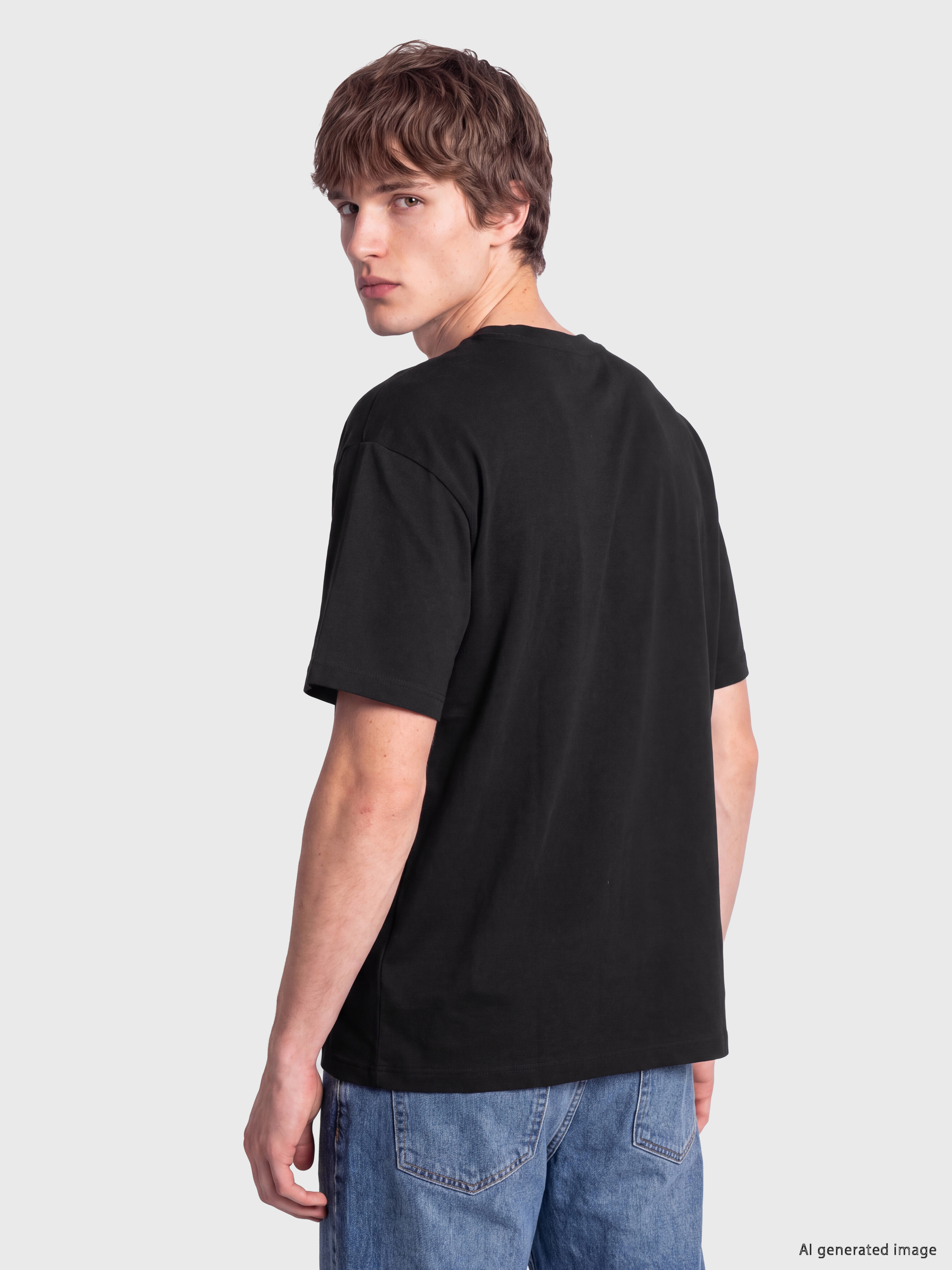 Crew Neck Jersey Men's T-shirt-3