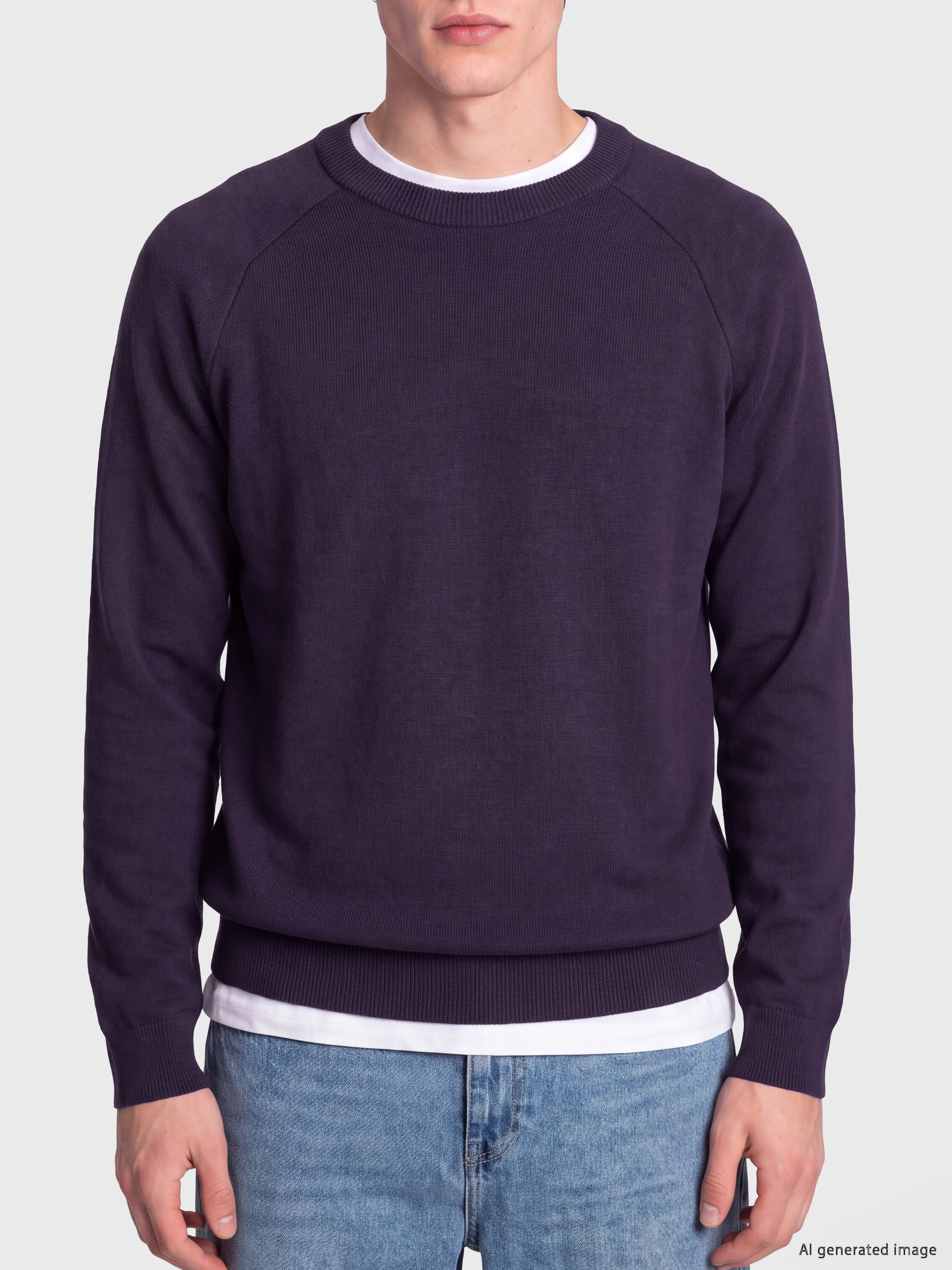 Crew Neck Men's Knitwear Sweater-2