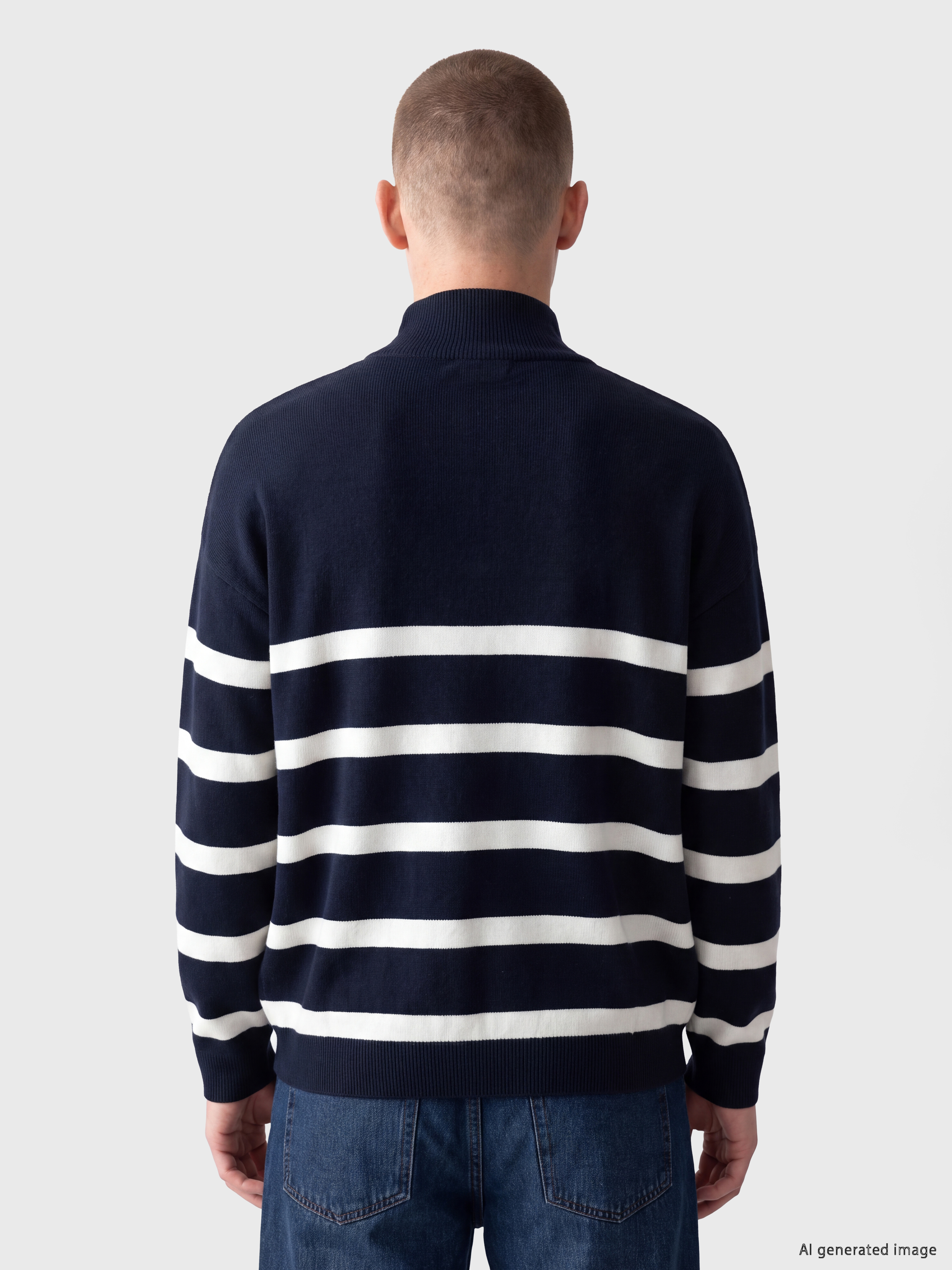 Man Navy Sweater-3