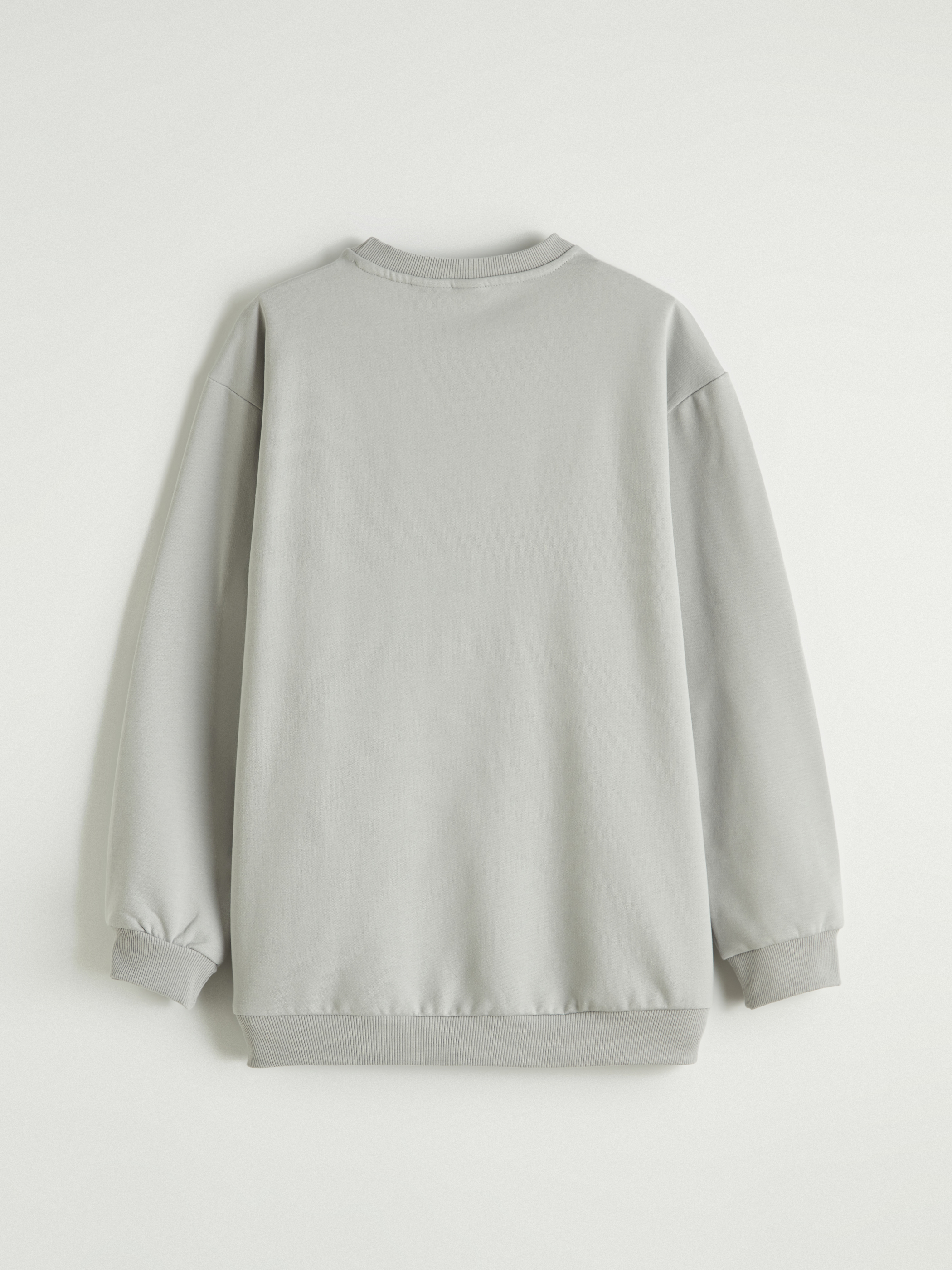 Gri Brawl Stars Baskılı Erkek Çocuk Sweatshirt-1