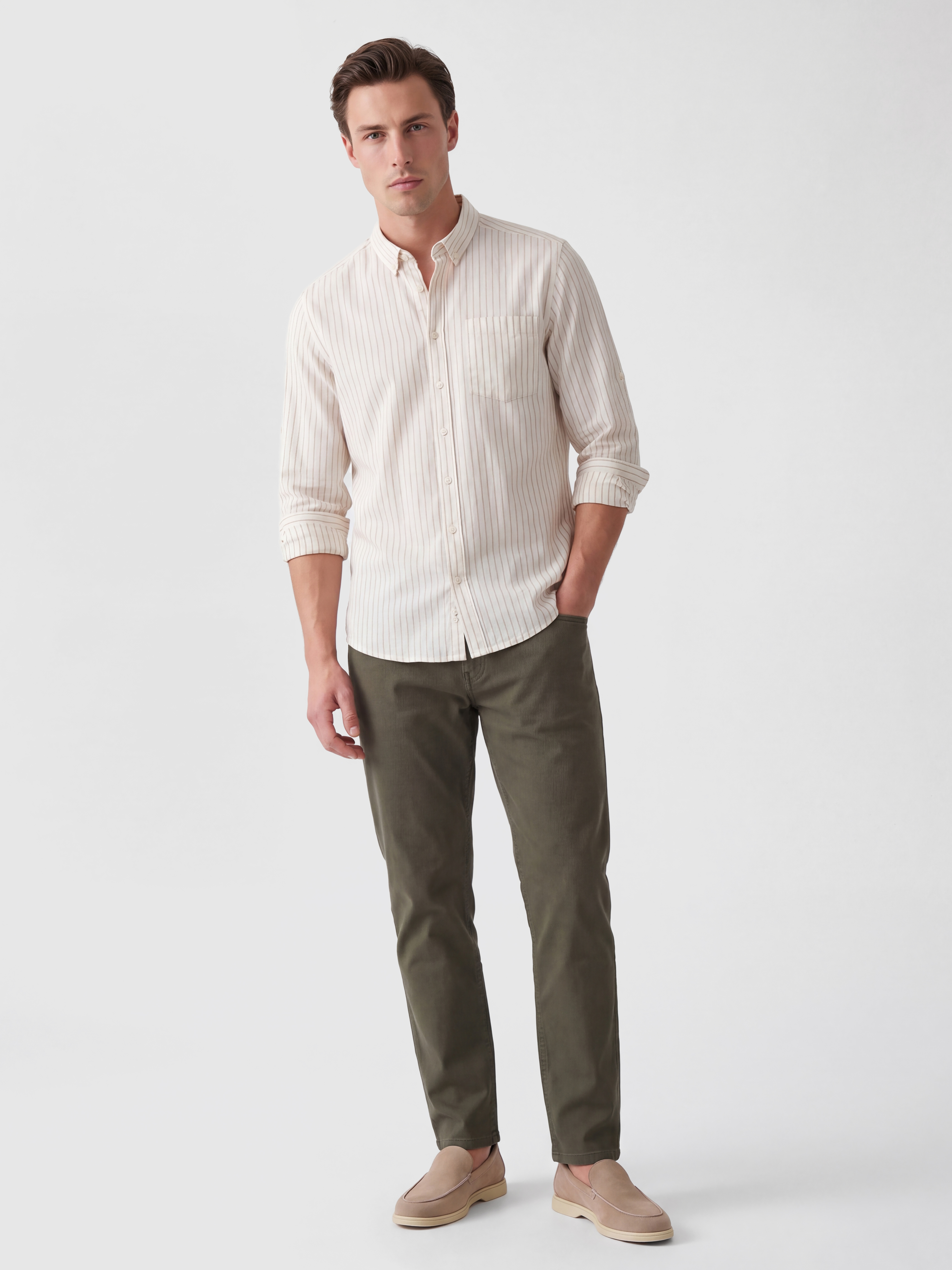 LCWAIKIKI Classic Slim Fit Gabardine Men's Chino Trousers