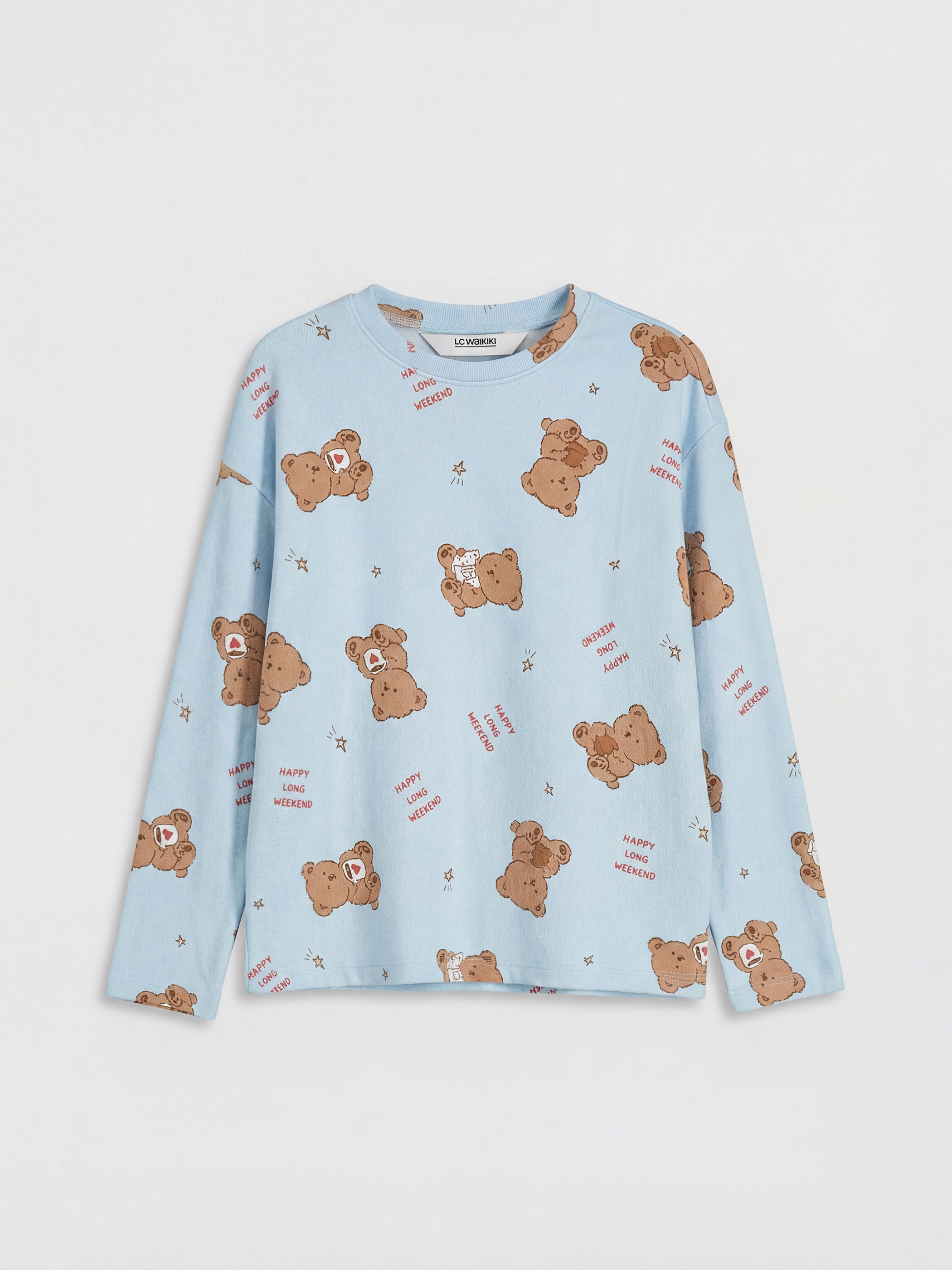 გოგონა ლურჯი პიჟამის ნაკრები-1