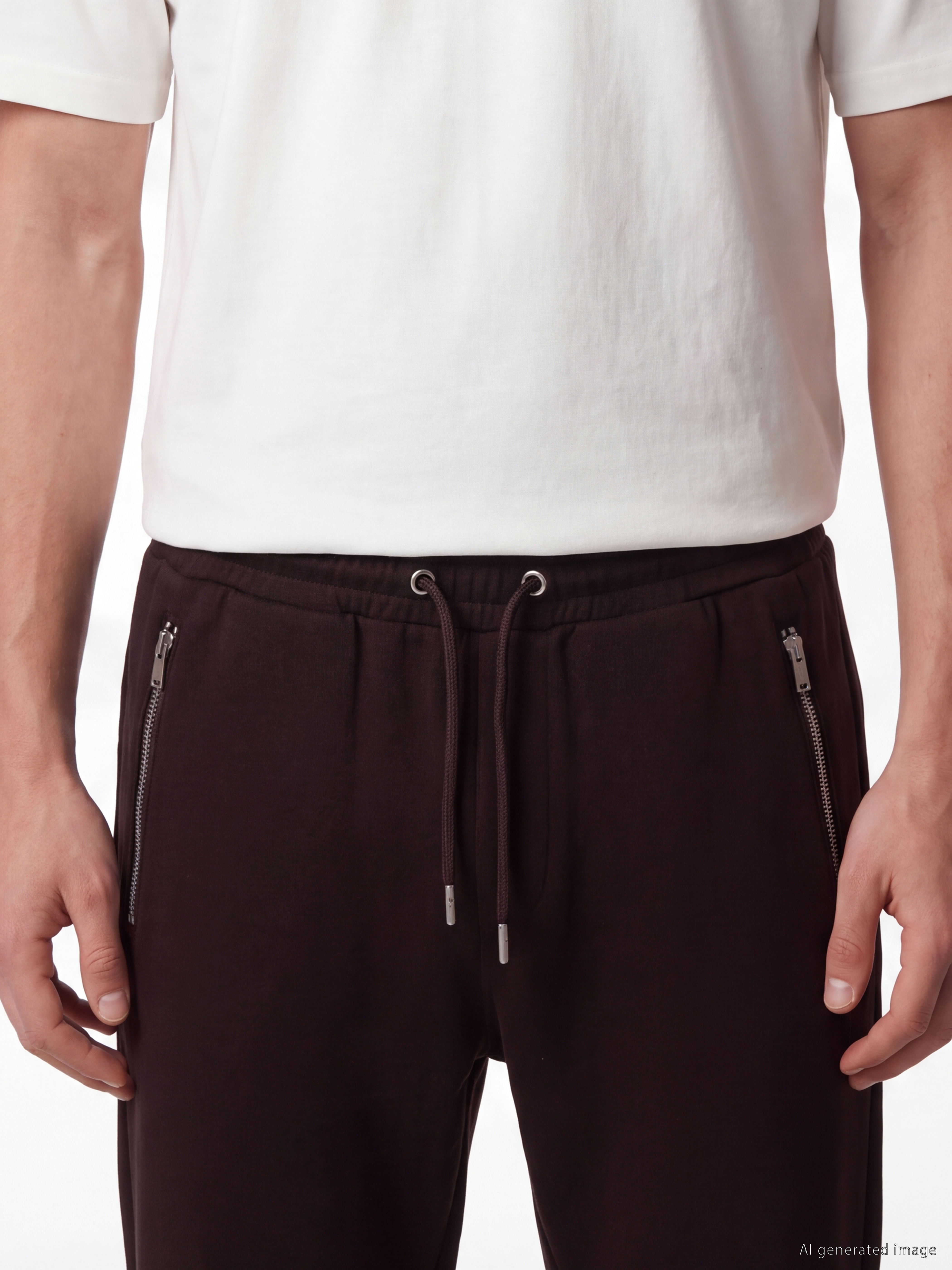 Pantallona Sportive Jogger Me Prerje Të Rregullt Për Burra-2