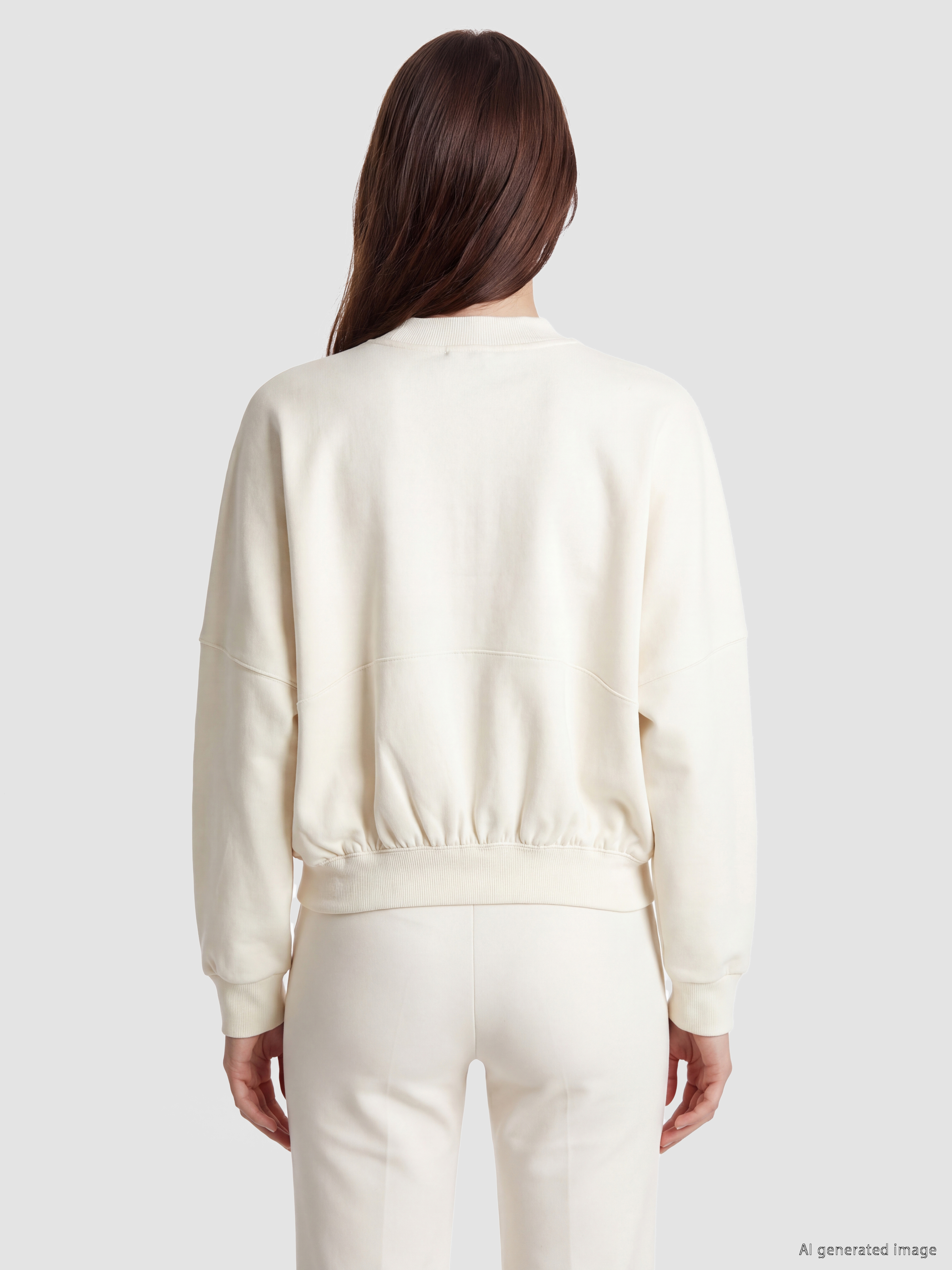 Oversize Women's Zip-up Sweatshirt-4