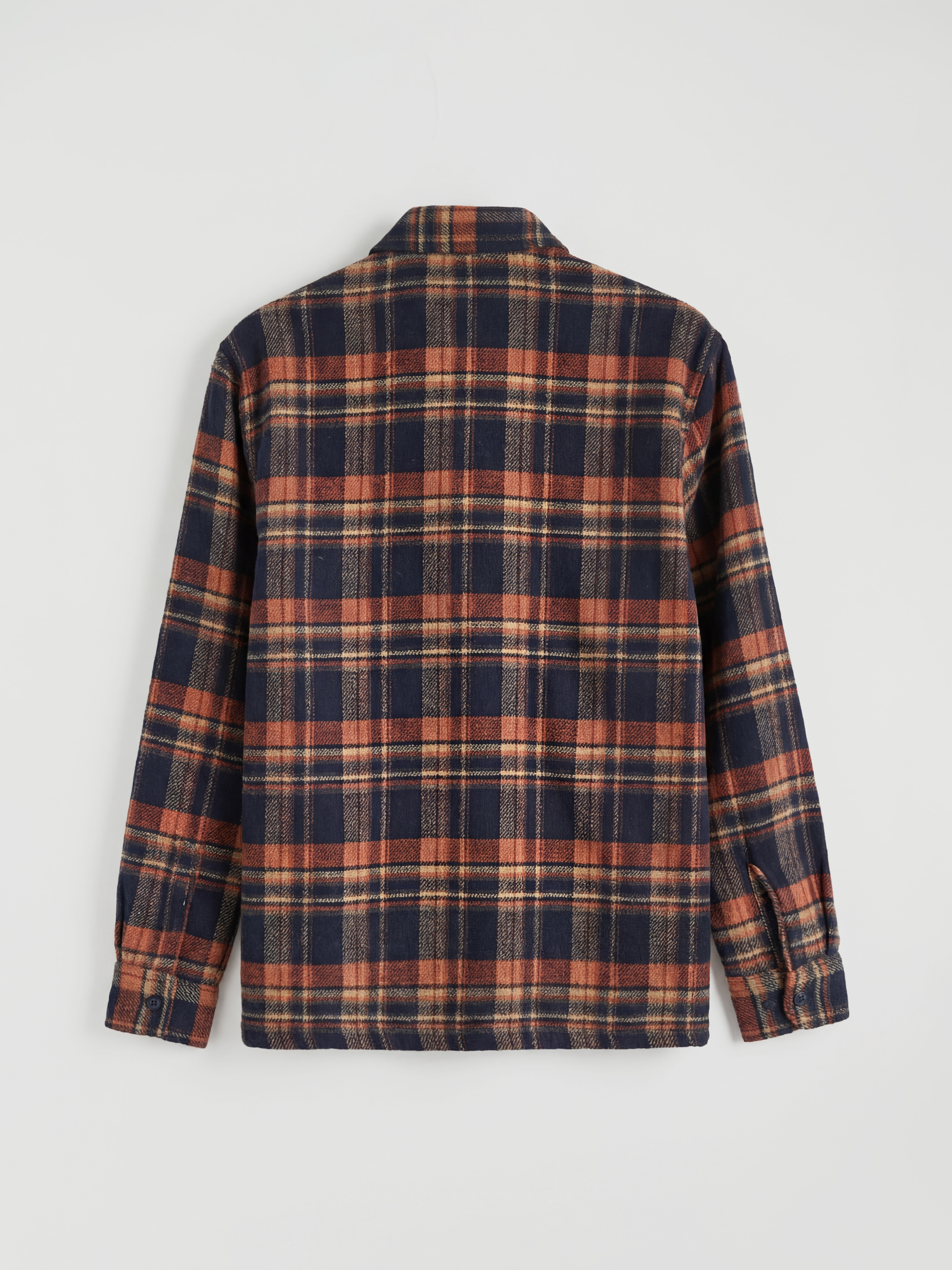 Kahverengi Rahat Kalıp Ekose Erkek Gömlek-5