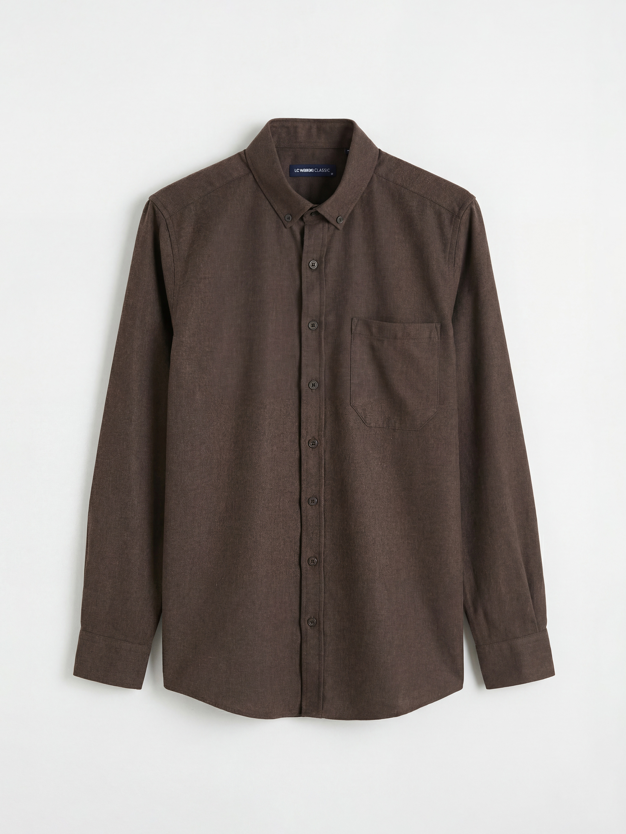 LCWAIKIKI Classic Regular Fit Gabardin Erkek Gömlek - W6BS14Z8-JTW