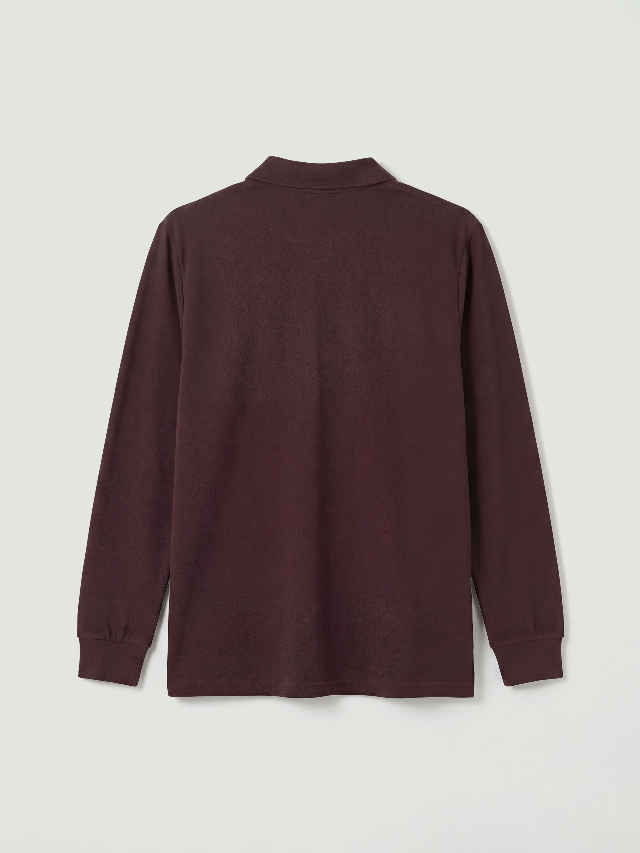 Kahverengi Polo Yaka Pike Erkek Sweatshirt-5