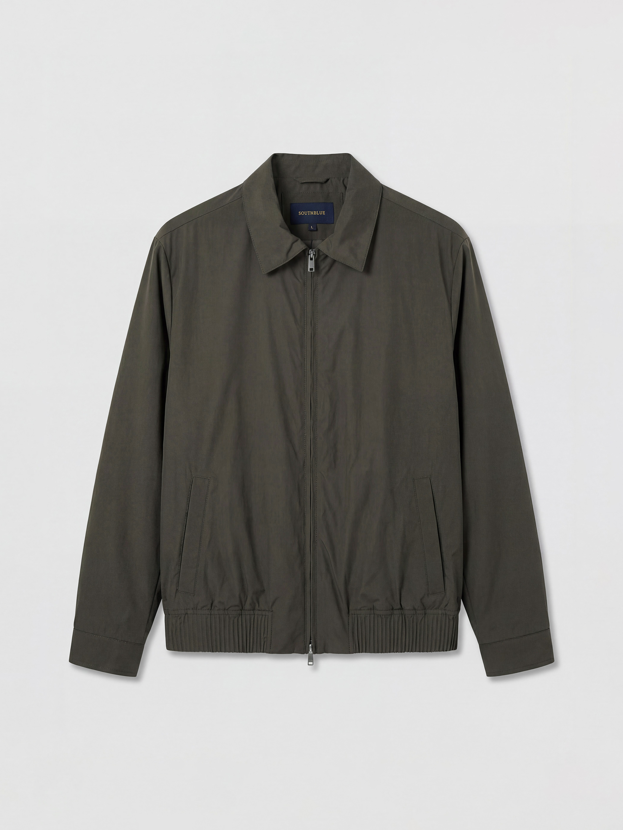 Haki Standart Kalıp Gömlek Yaka Erkek Mont-4