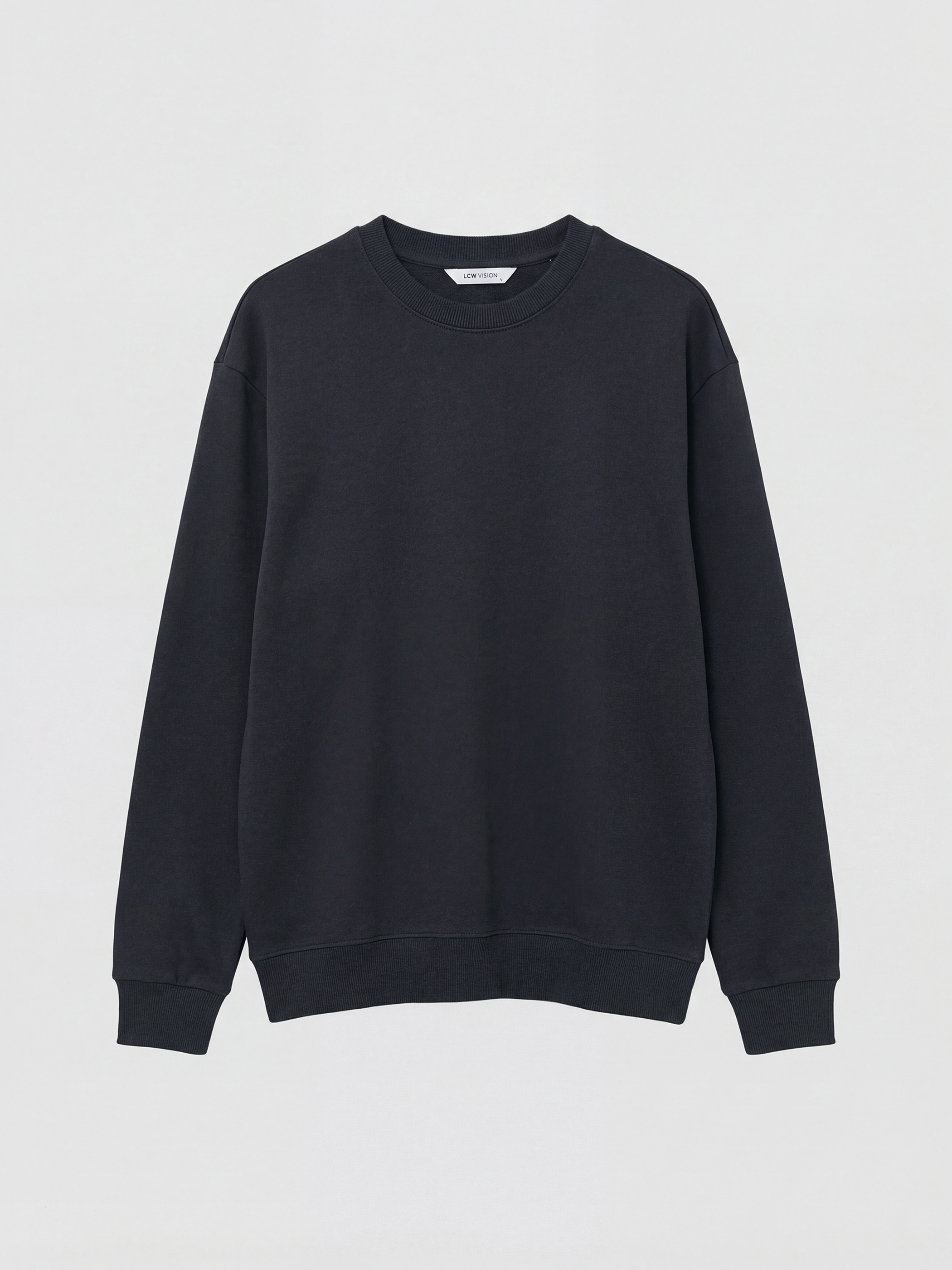 Antrasit Regular Fit Bisiklet Yaka Erkek Sweatshirt-4